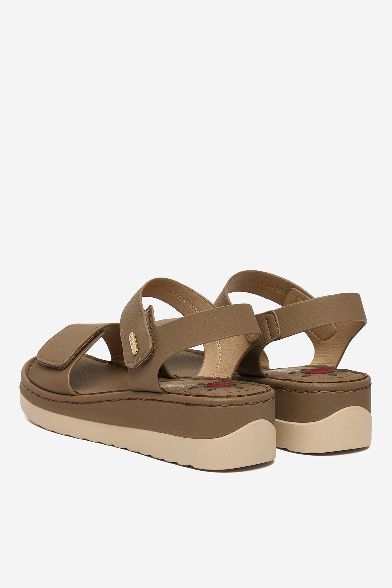 Sandály Tmavě béžová