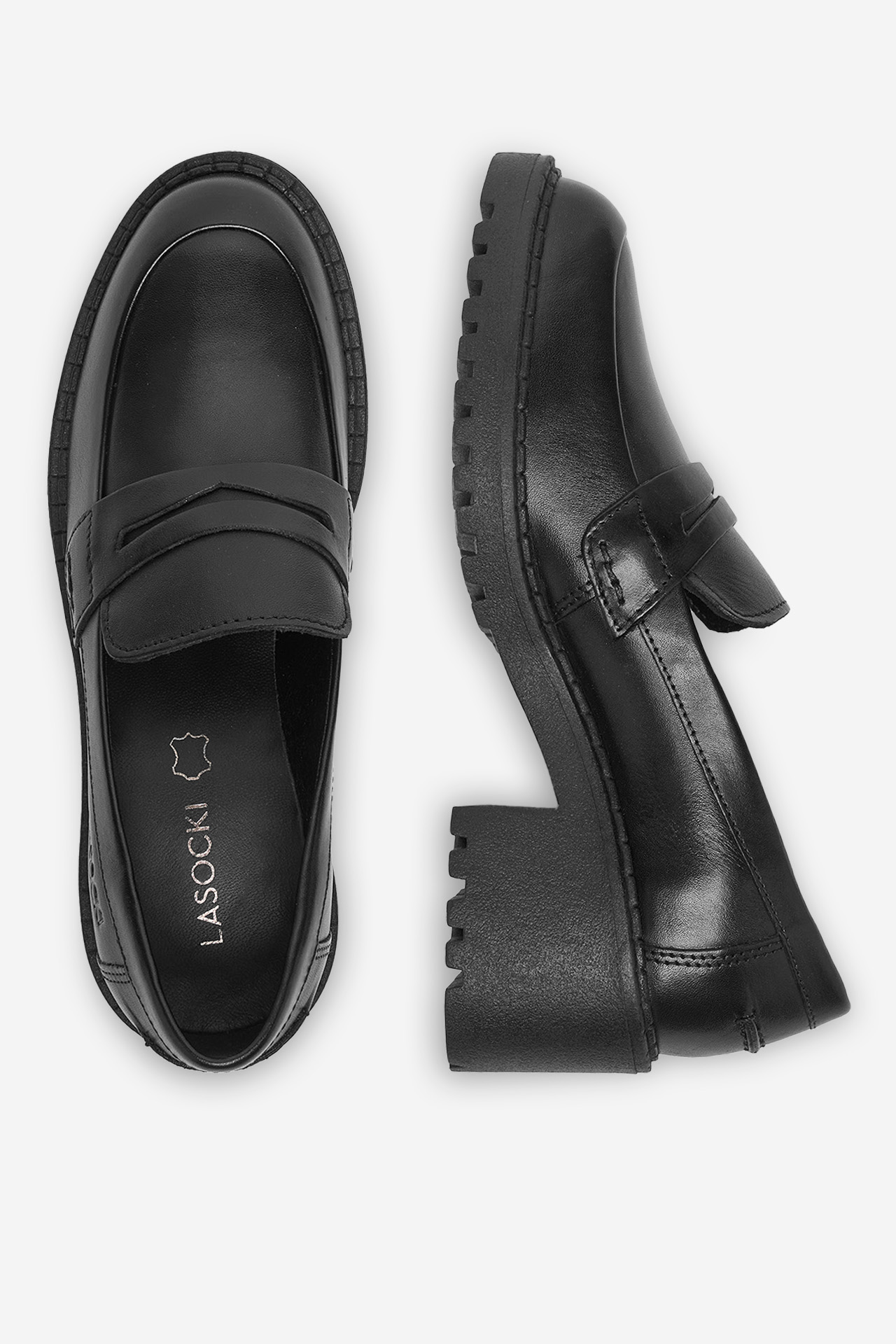 Loaferice Crno