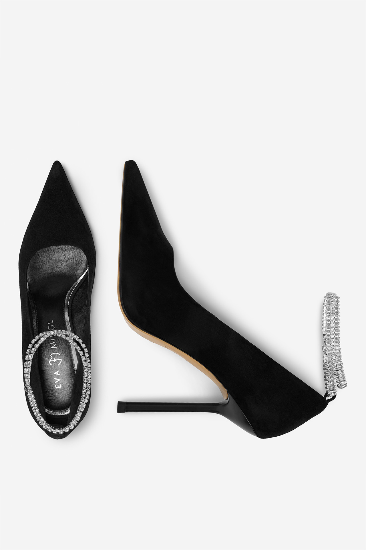 Обувки на ток Черен