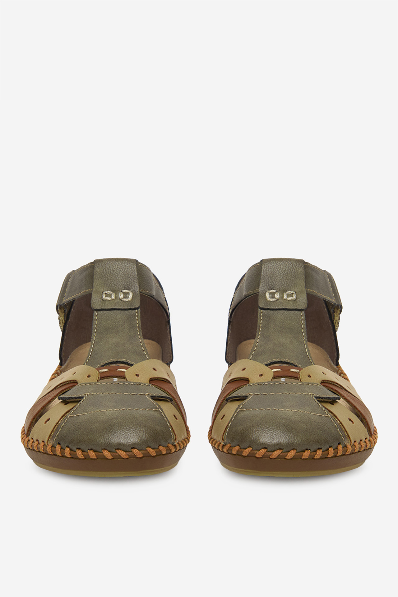 Sandále Tmavo zelená