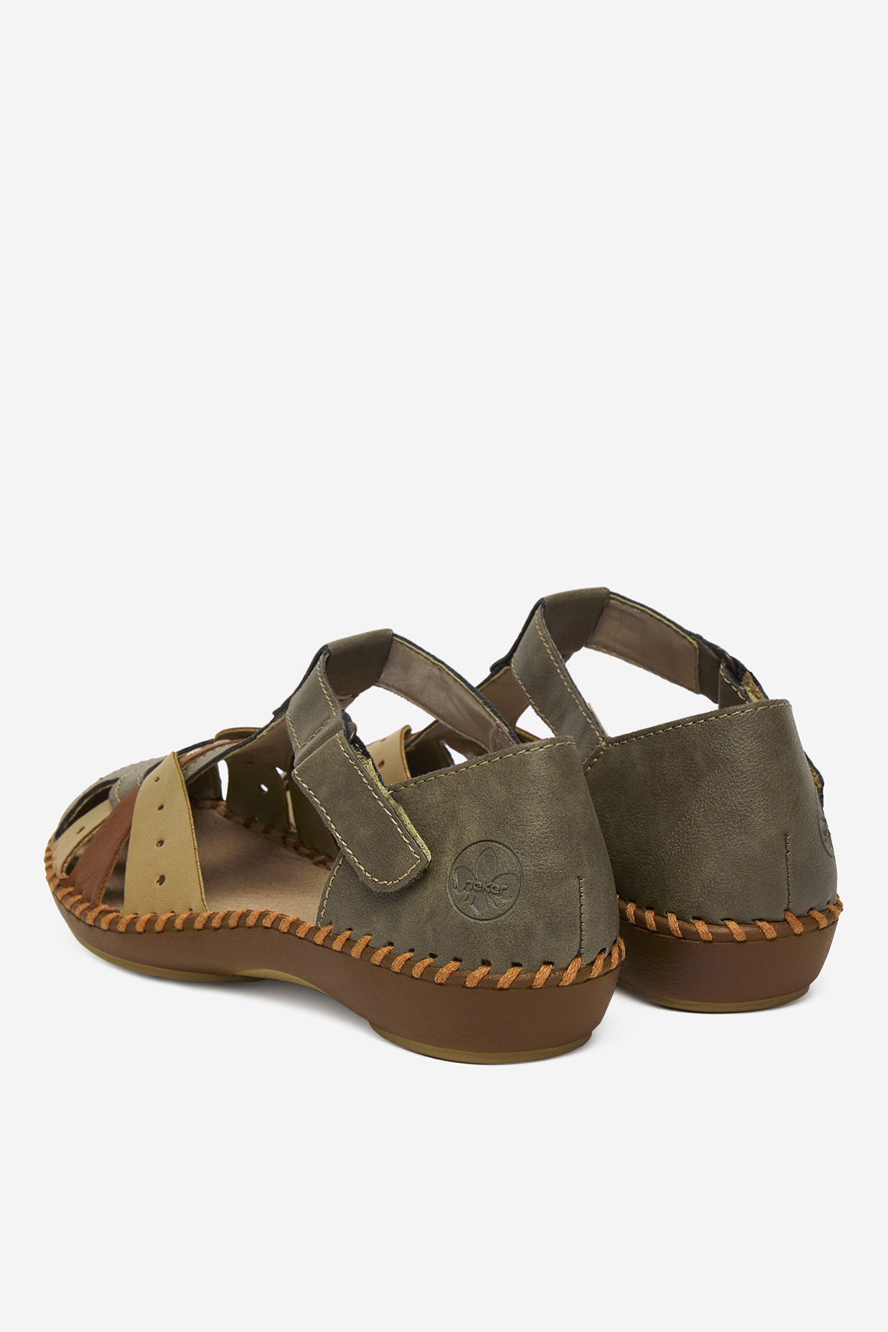 Sandále Tmavo zelená