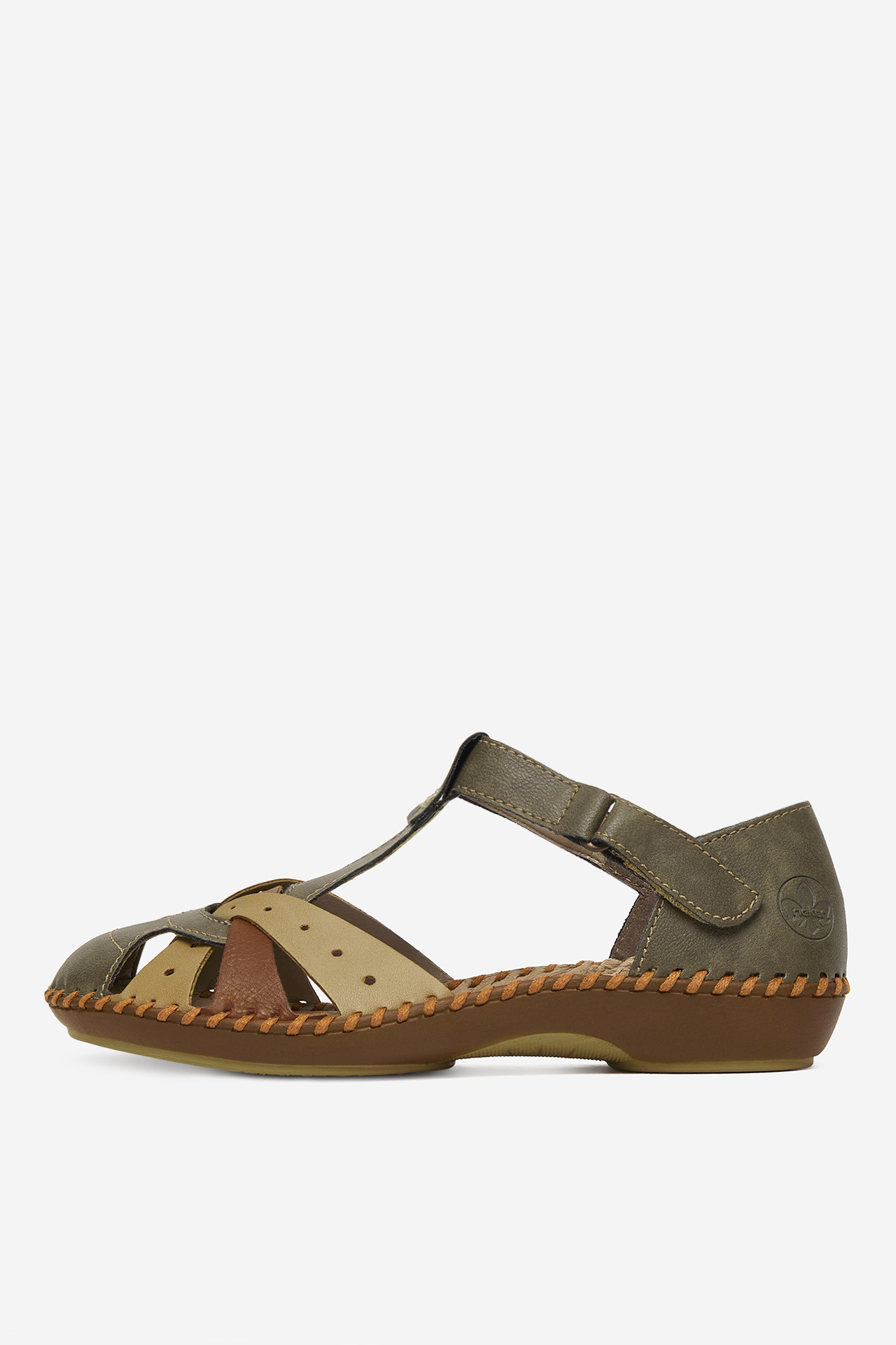 Sandále Tmavo zelená