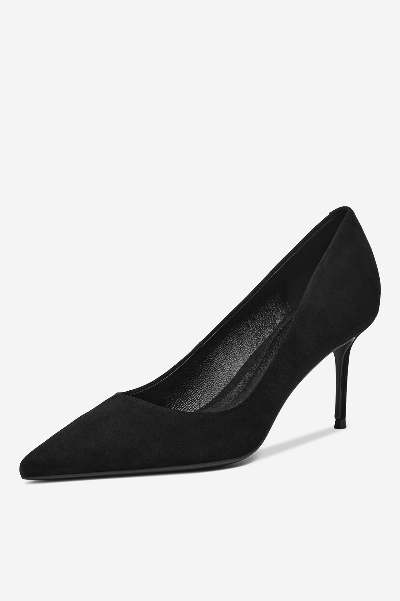 Čevlji z visoko peto Črna