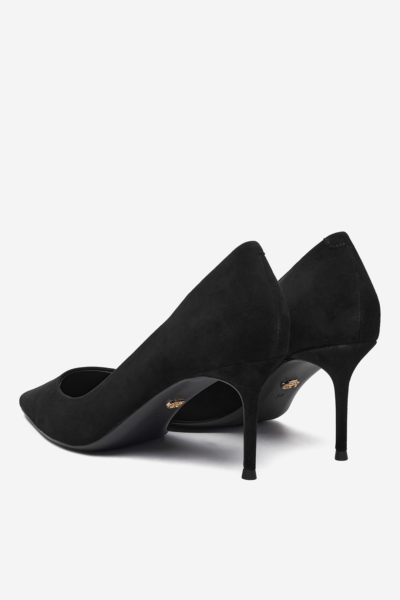 Čevlji z visoko peto Črna