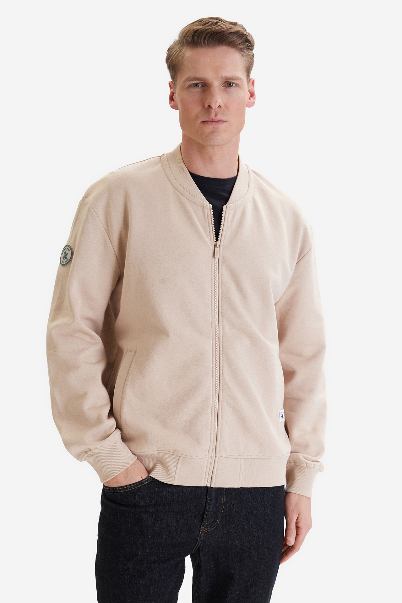 Bluza BEVERLY HILLS POLO CLUB W126-BHMSS-1044-39X Beżowy