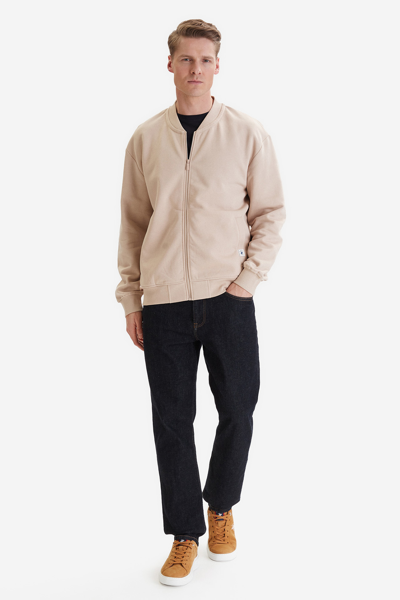 Bluza BEVERLY HILLS POLO CLUB W126-BHMSS-1044-39X Beżowy