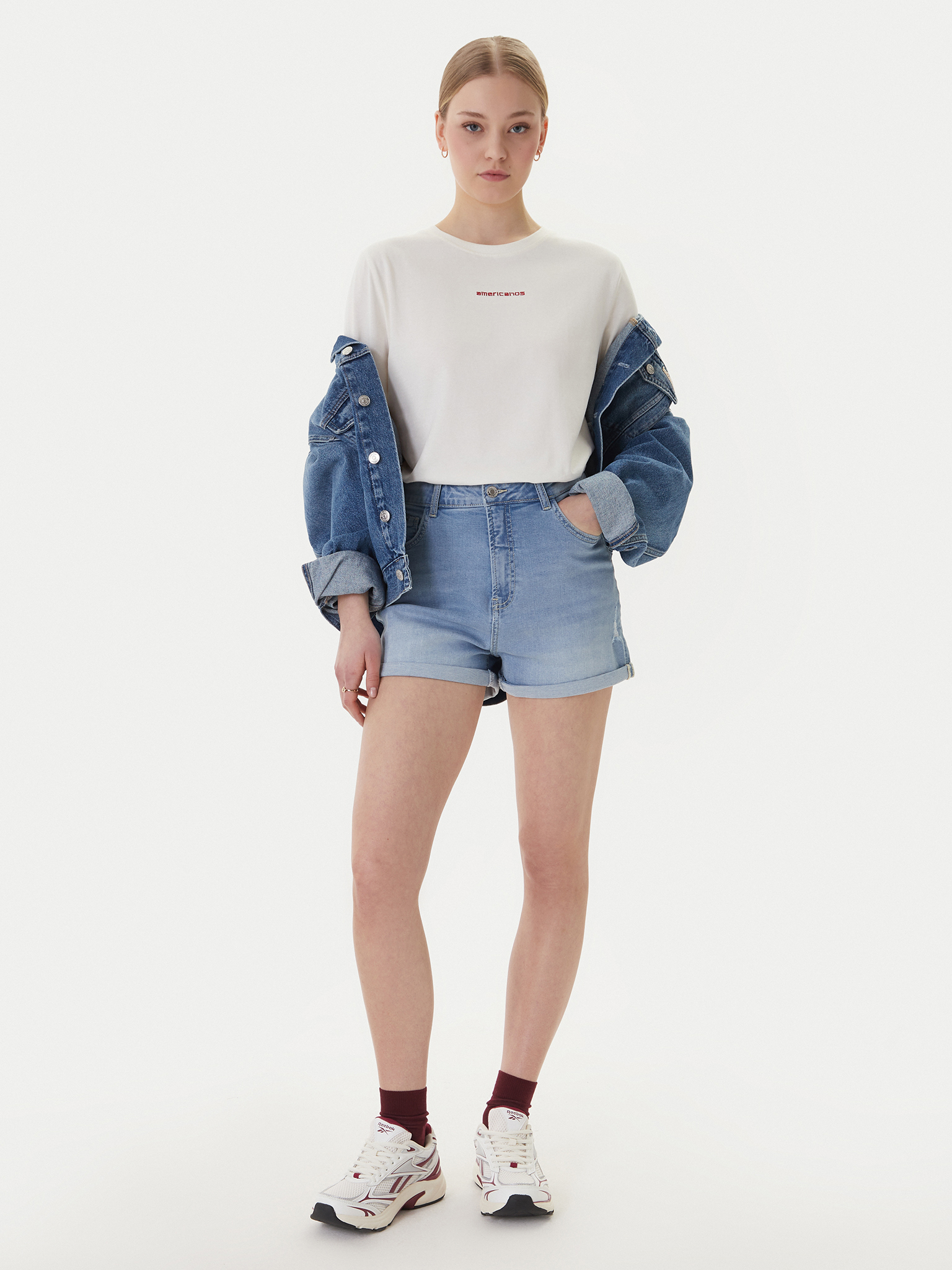 AMERICANOS W226-AMLSH-1012-22D Jeansowy