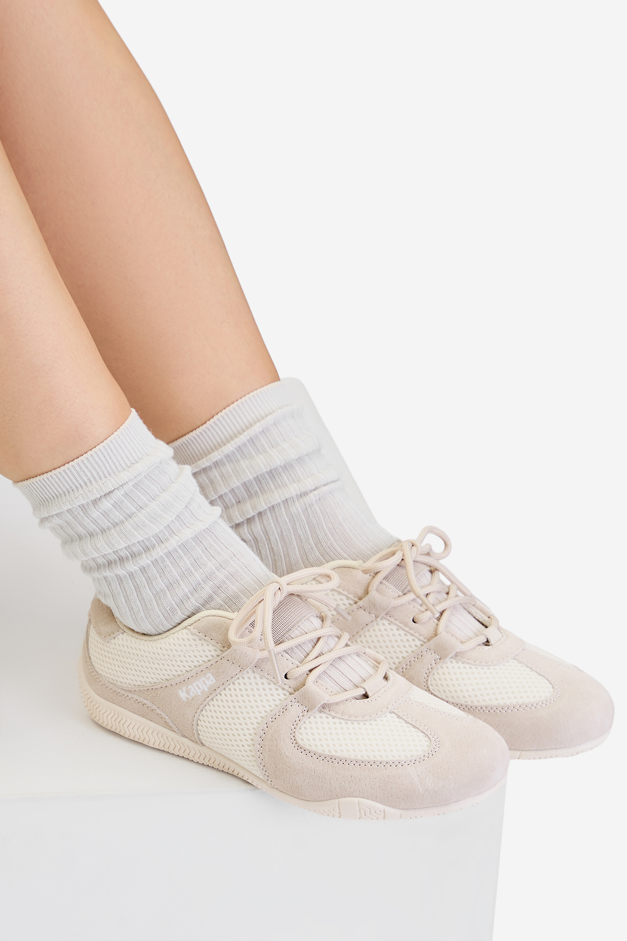 Sneakersy Svetlo béžová