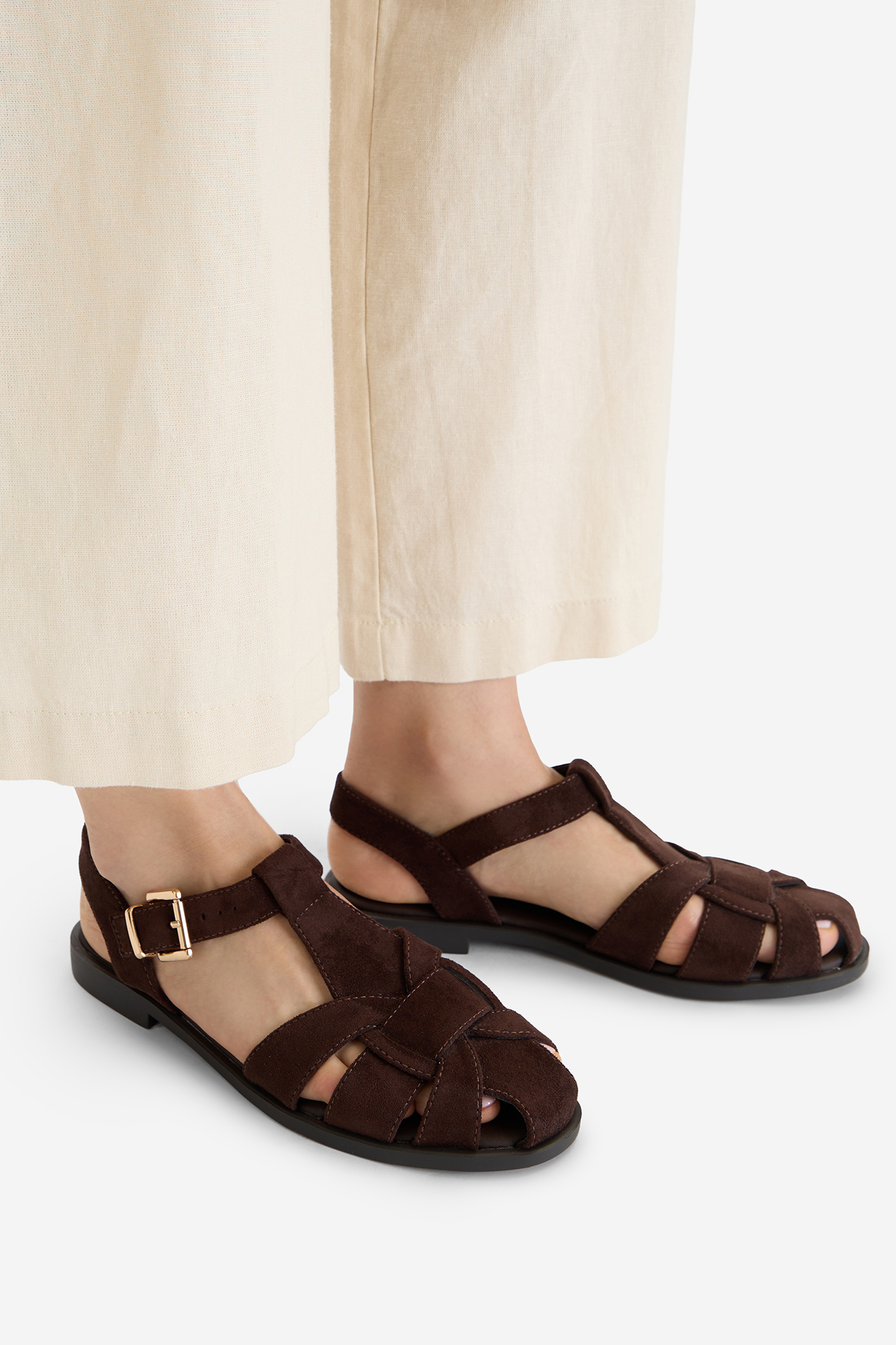 Sandály Tmavě hnědá