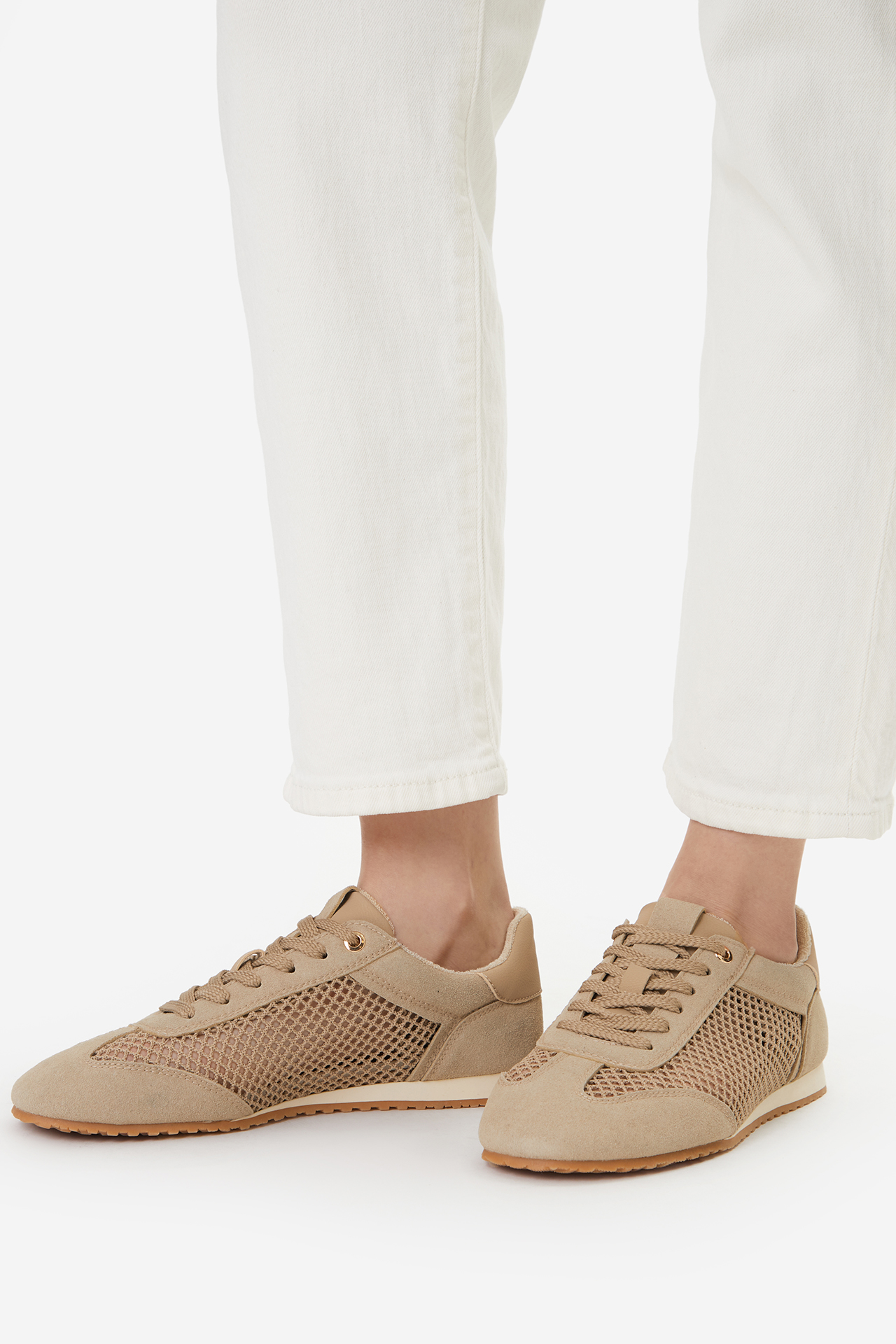 Sneakersy Tmavě béžová