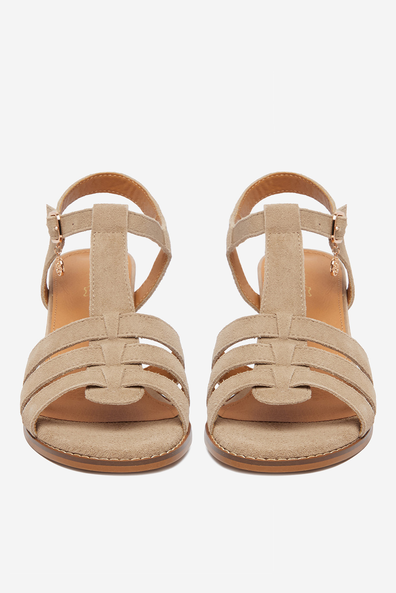 Sandály Tmavě béžová