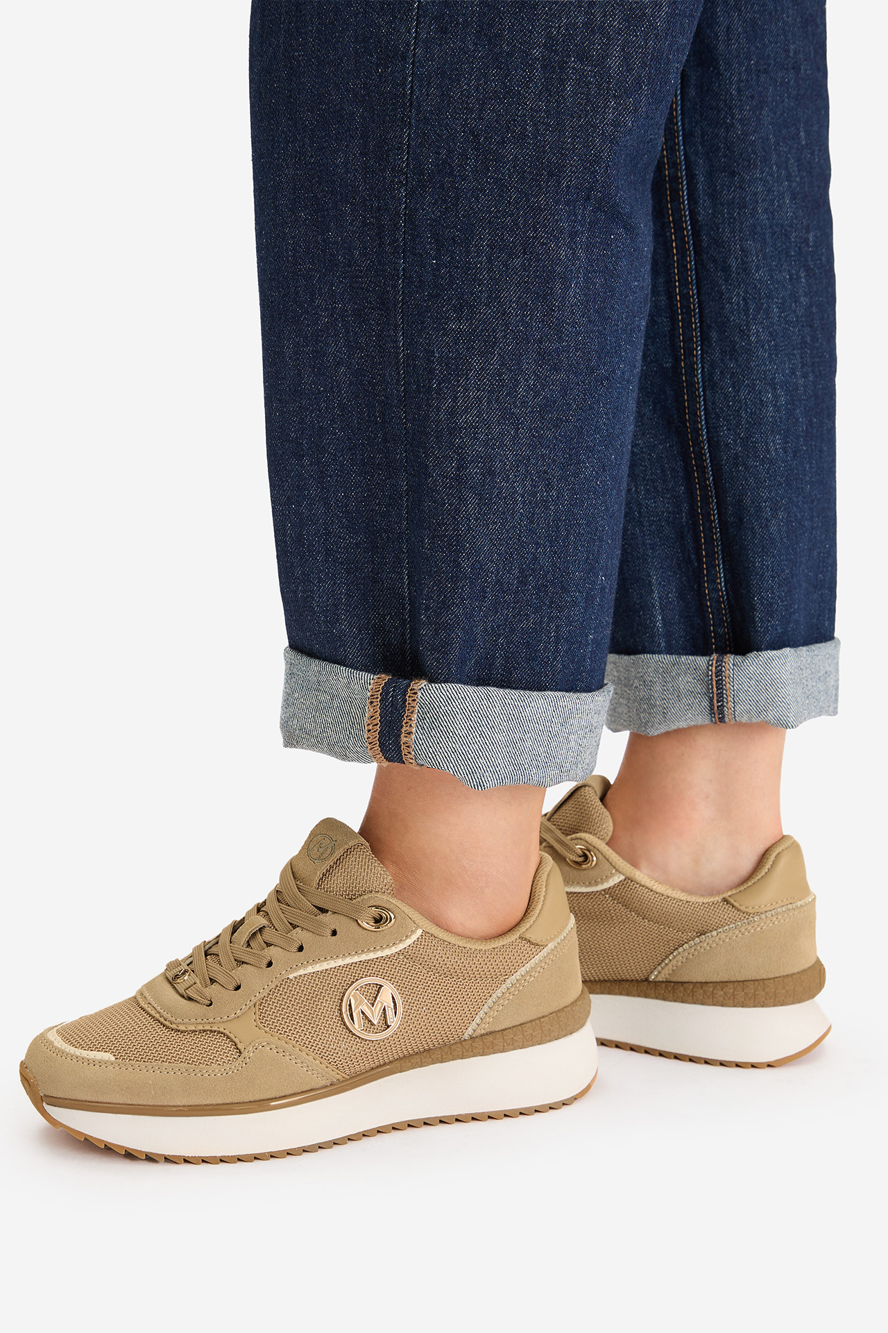 Sneakersy Tmavě béžová