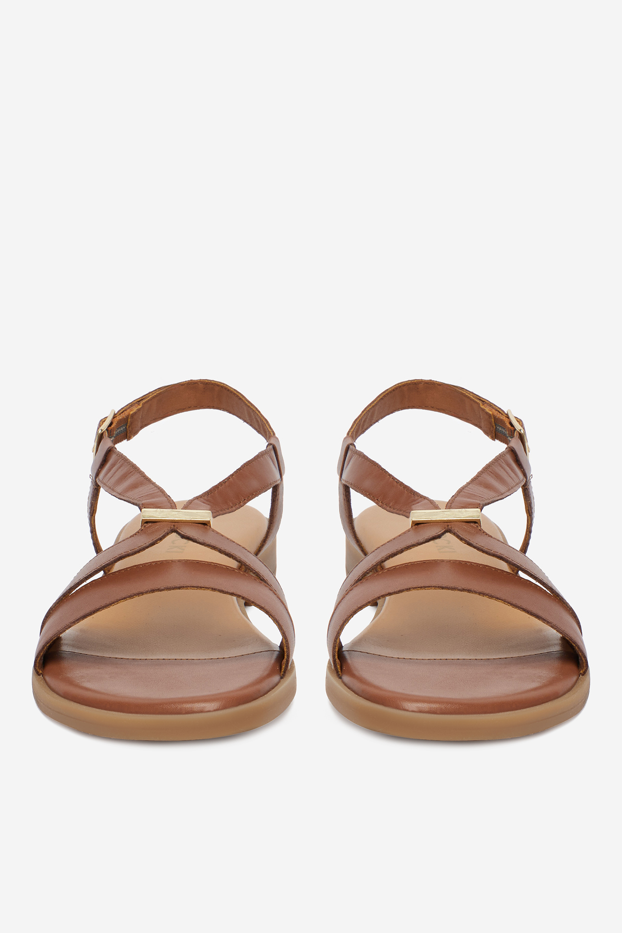Sandály Hnědá