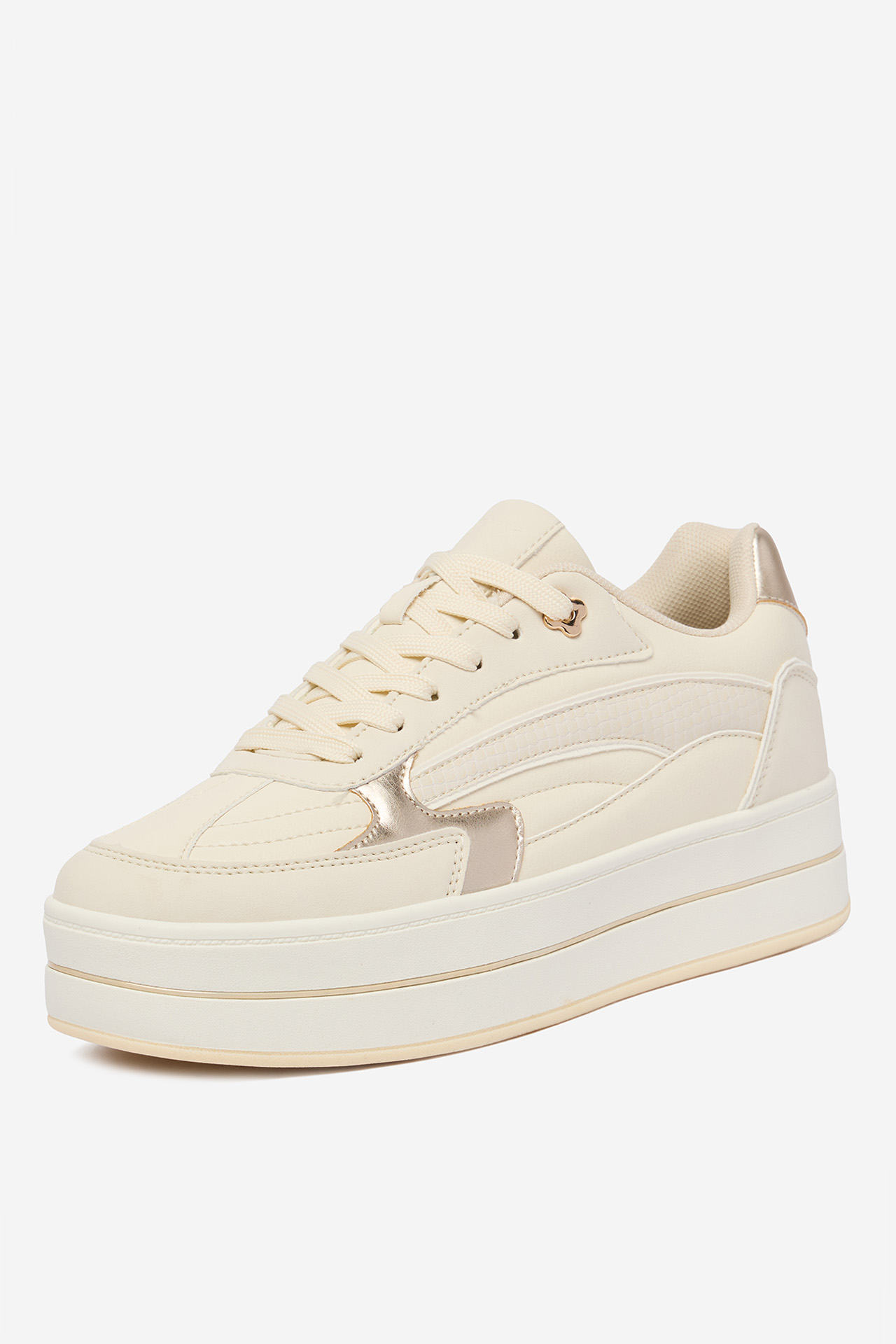 Sneakersy Krémová