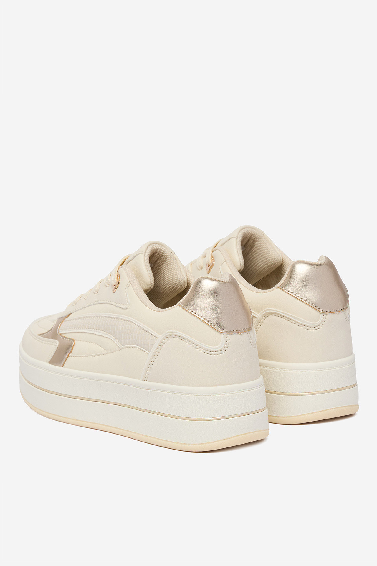 Sneakersy Krémová