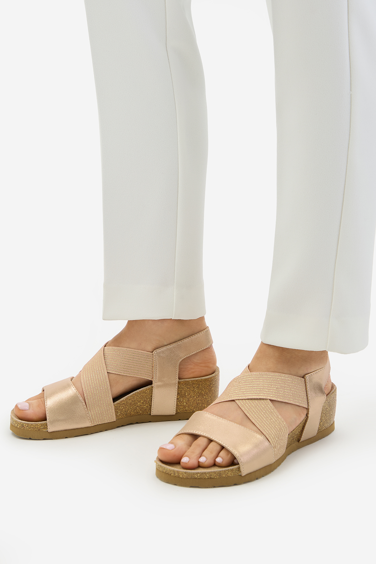 Sandály Zlatá