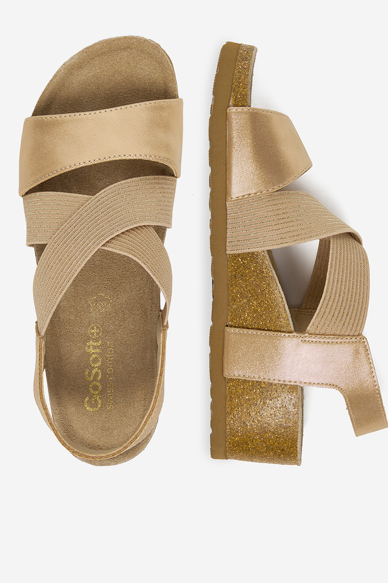 Sandály Zlatá