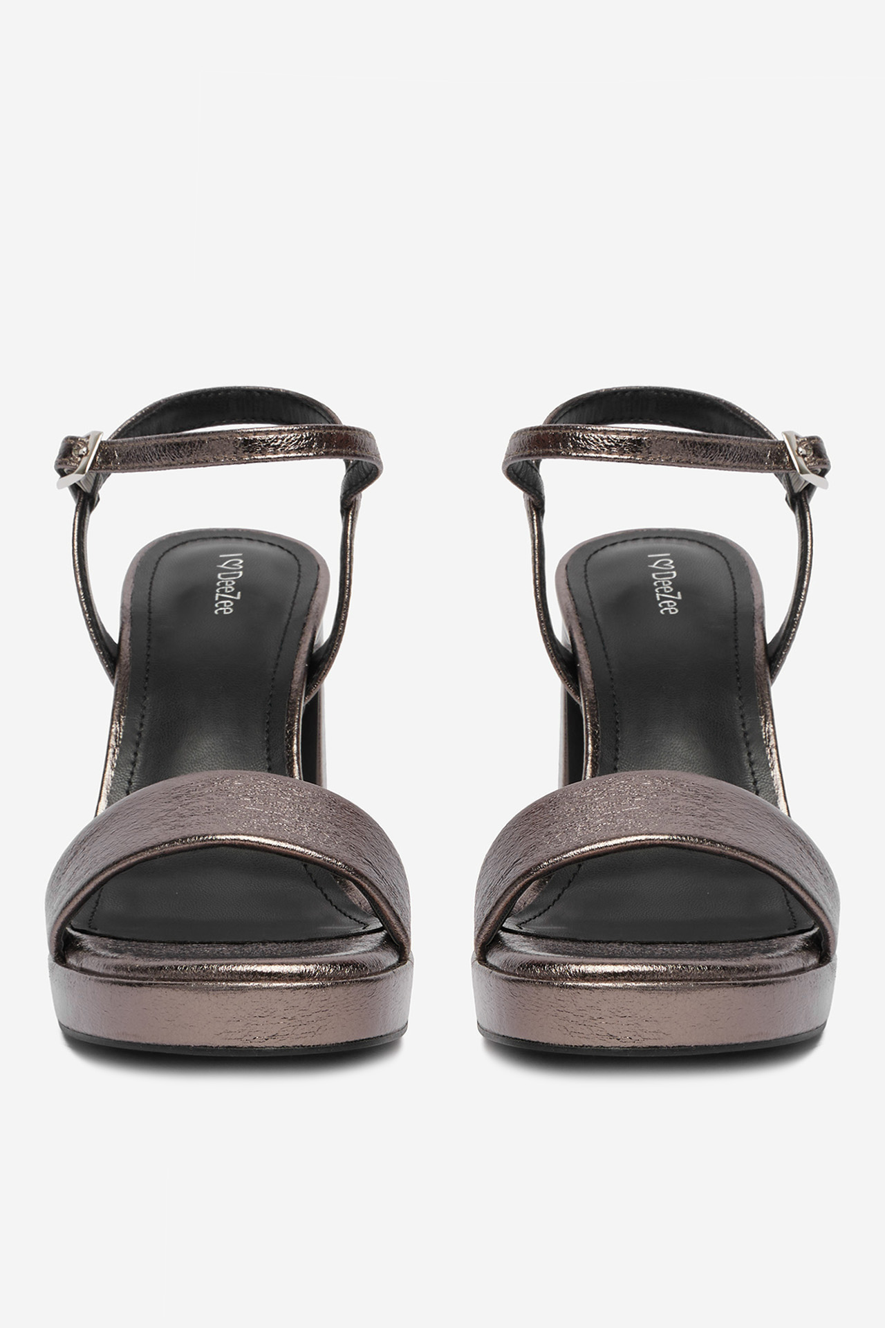 Sandály Stříbrný temný