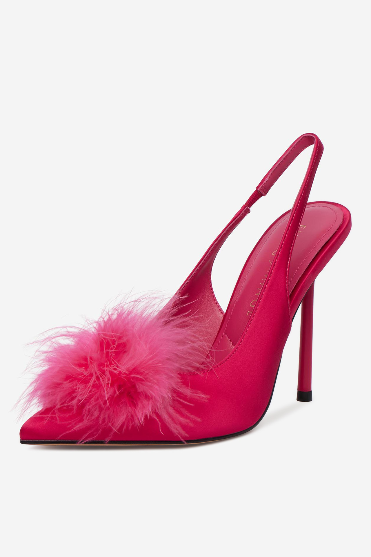 Lodičky na podpatku Tmavě růžová