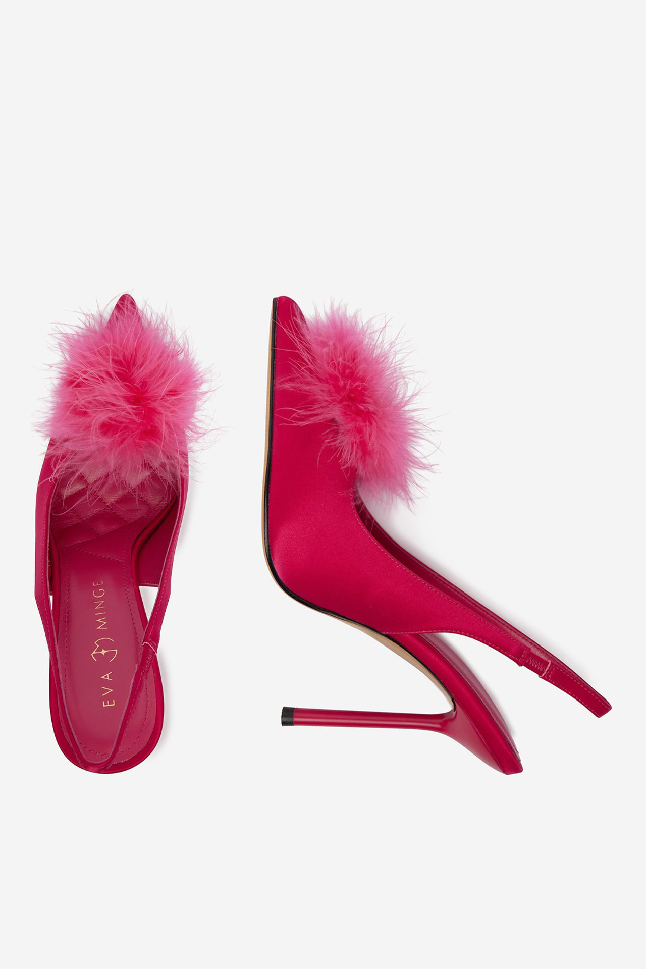 Lodičky na podpatku Tmavě růžová