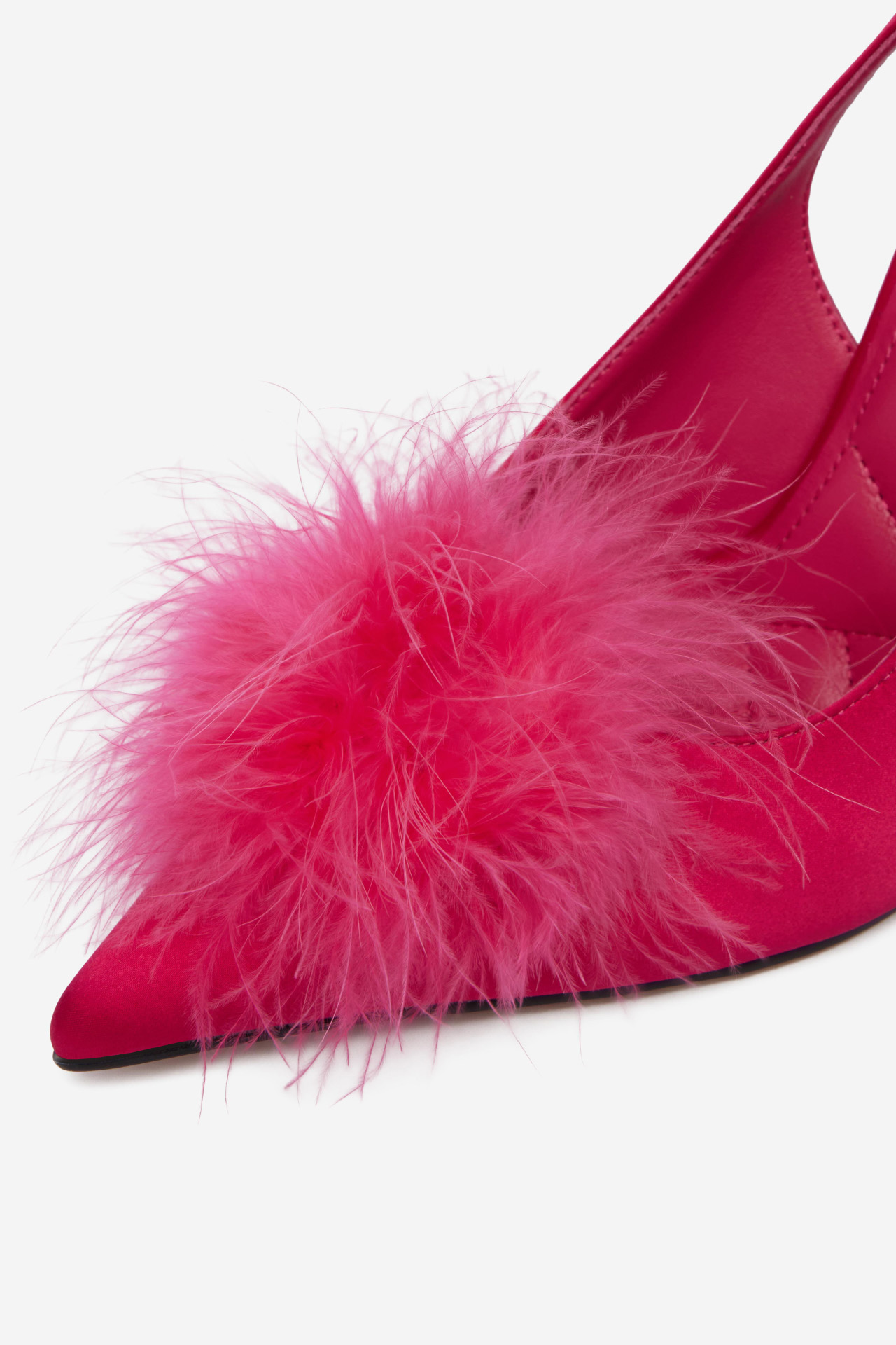 Lodičky na podpatku Tmavě růžová