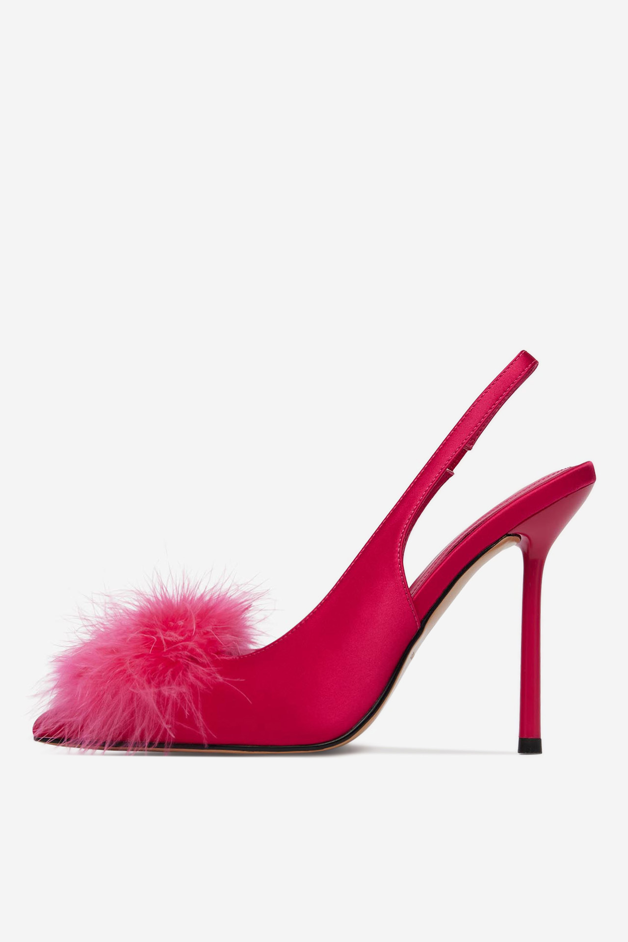 Lodičky na podpatku Tmavě růžová