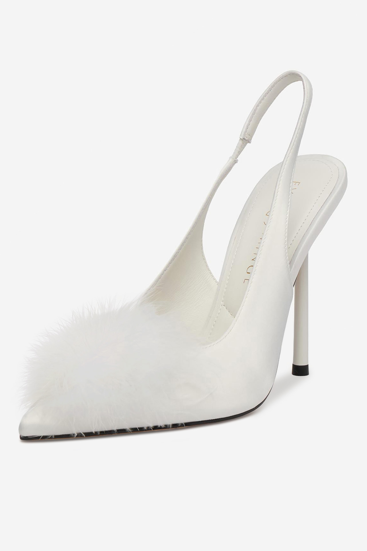 Lodičky na podpatku Bílá