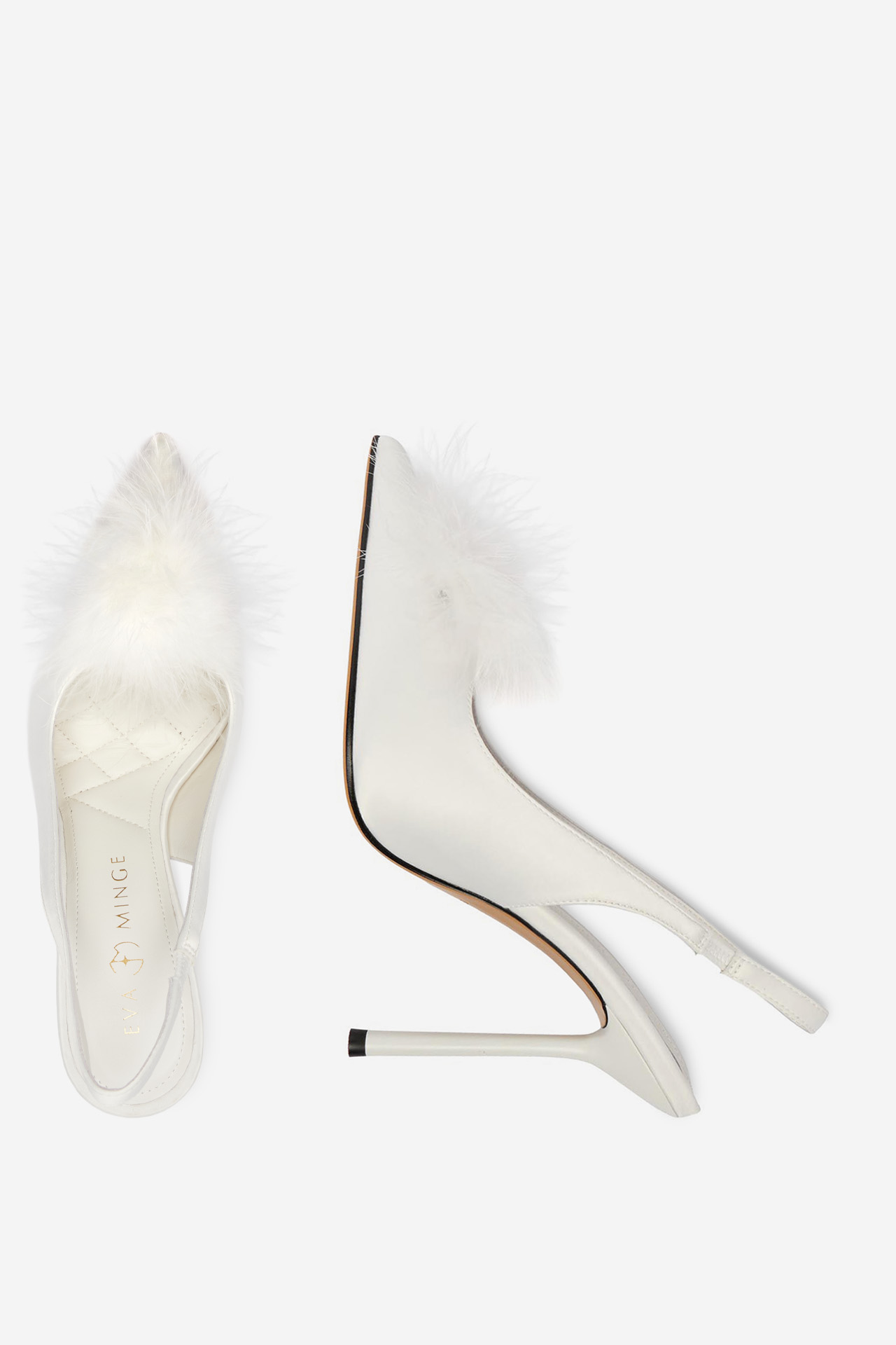 Lodičky na podpatku Bílá