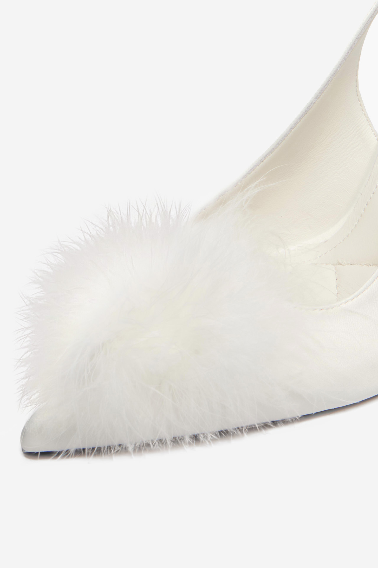 Lodičky na podpatku Bílá