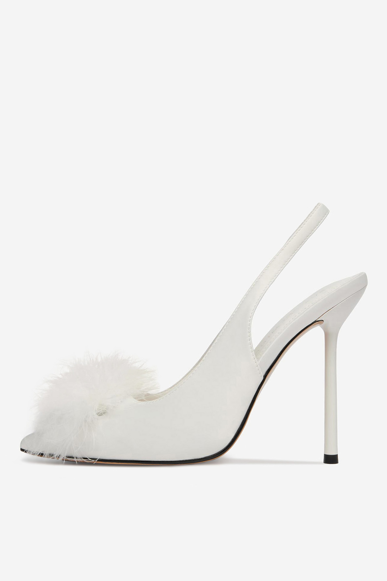 Lodičky na podpatku Bílá