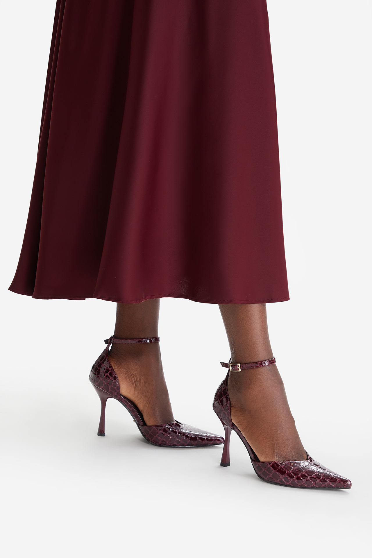 Lodičky na podpatku Vínový