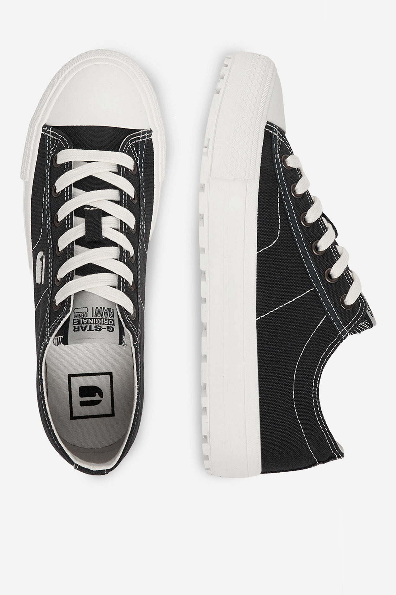 Platnene superge Črna