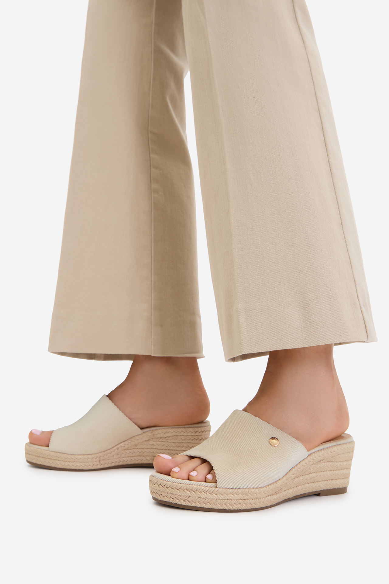 Espadrilky Světle béžová