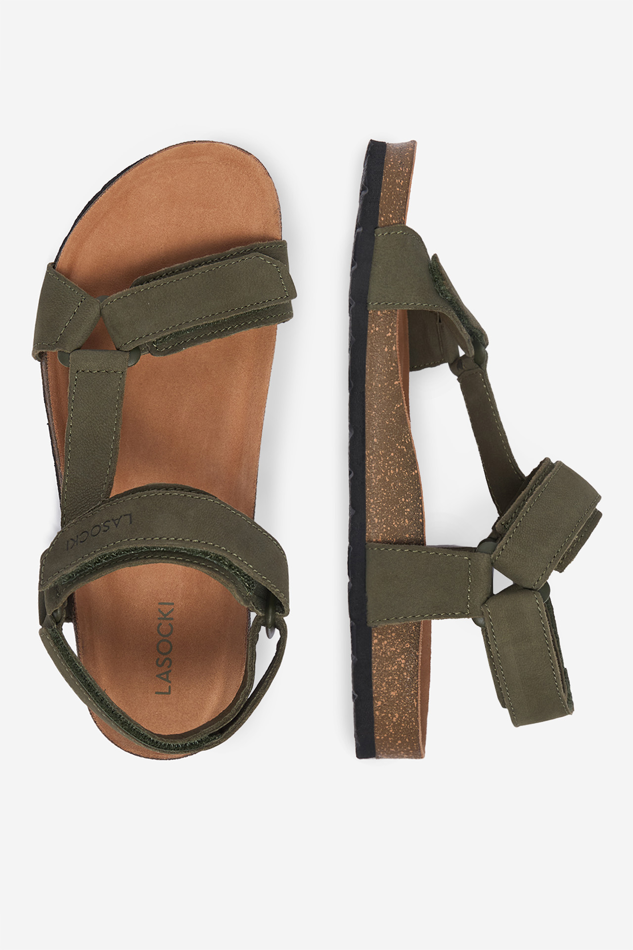 Sandály Khaki