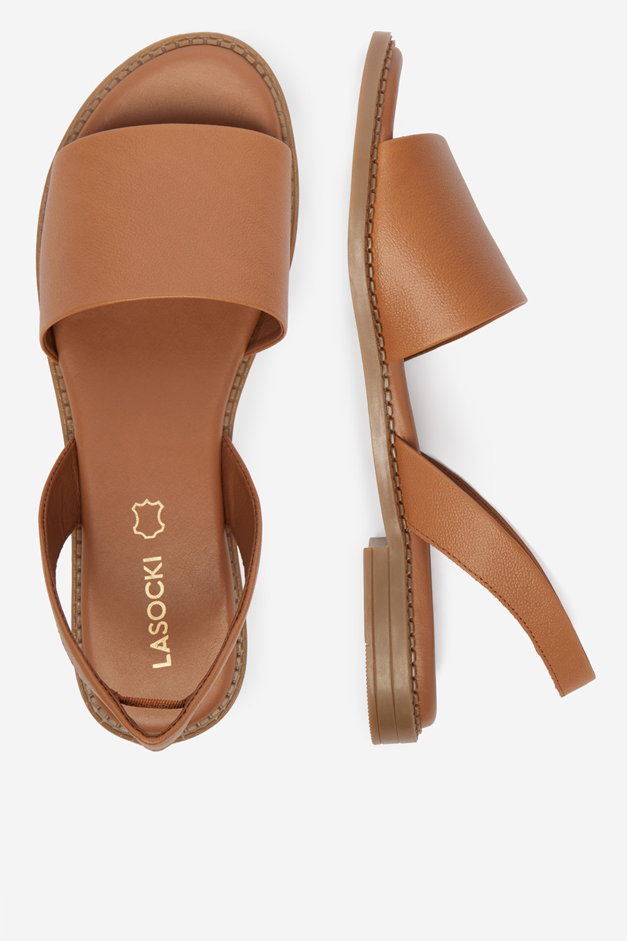 Sandály Hnědá