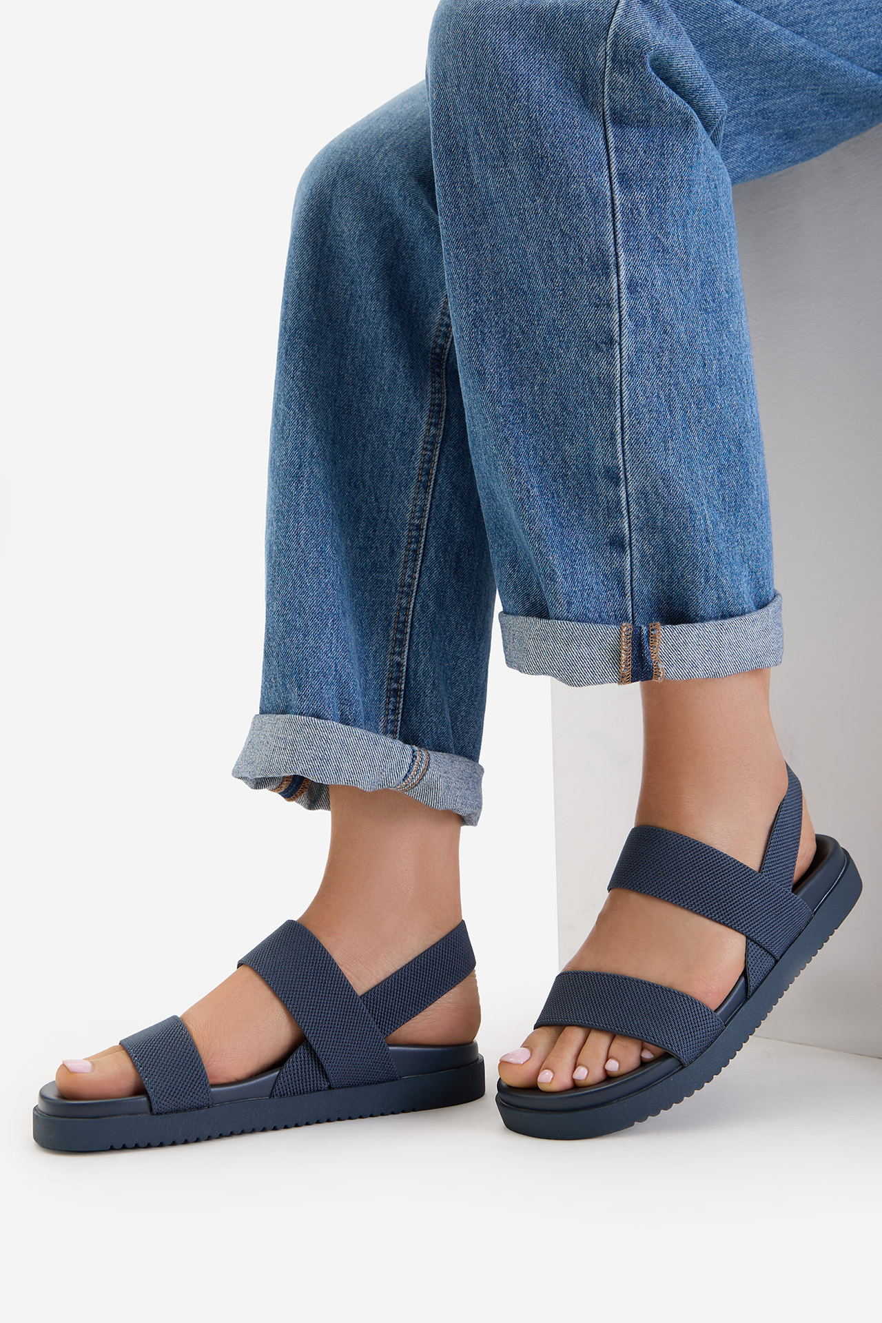 Sandály Tmavomodrá