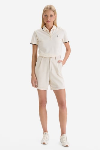 Polo majica NAUTICA W126-NALPO-1008-02X Krem
