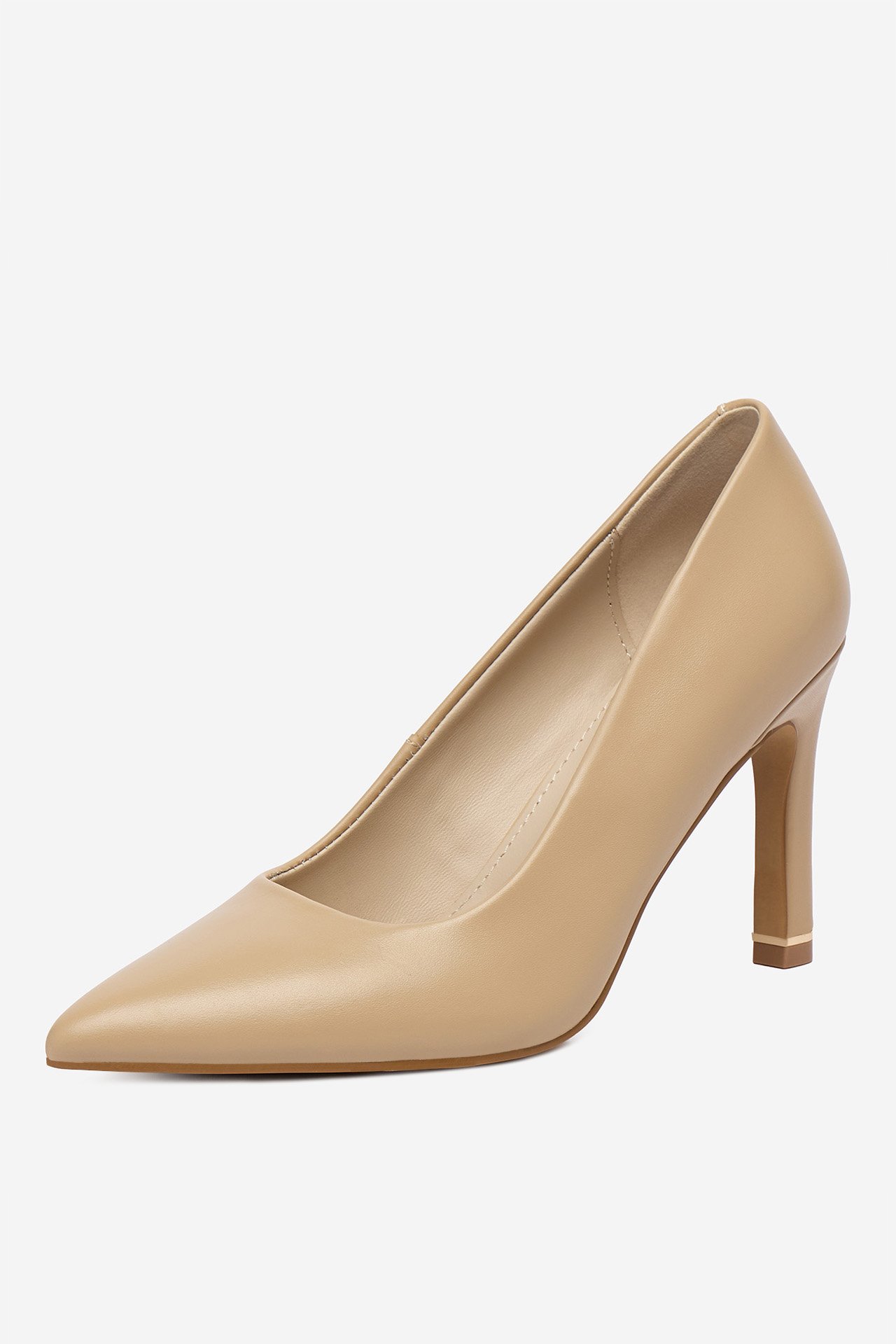 Lodičky na podpatku Tmavě béžová