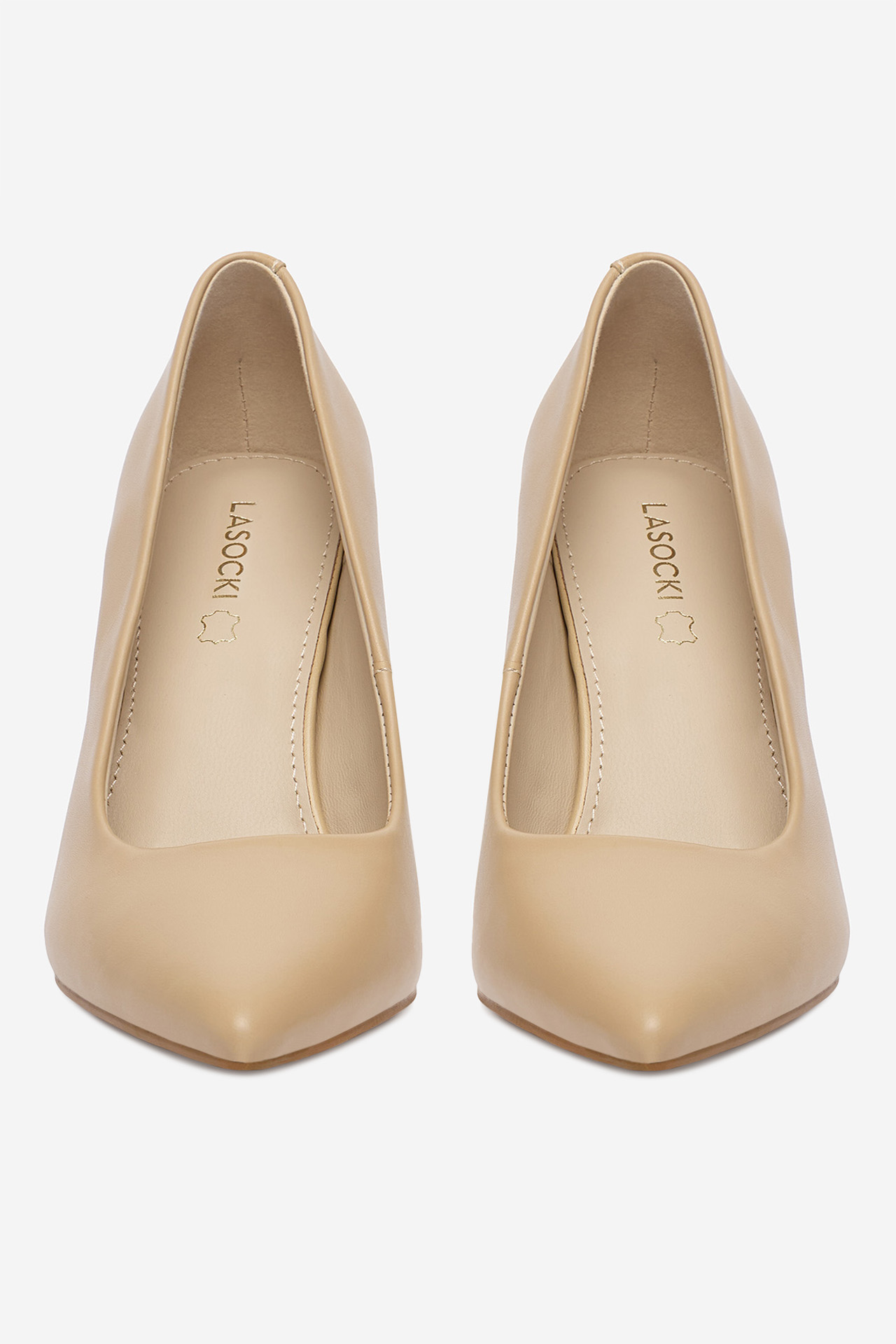 Lodičky na podpatku Tmavě béžová