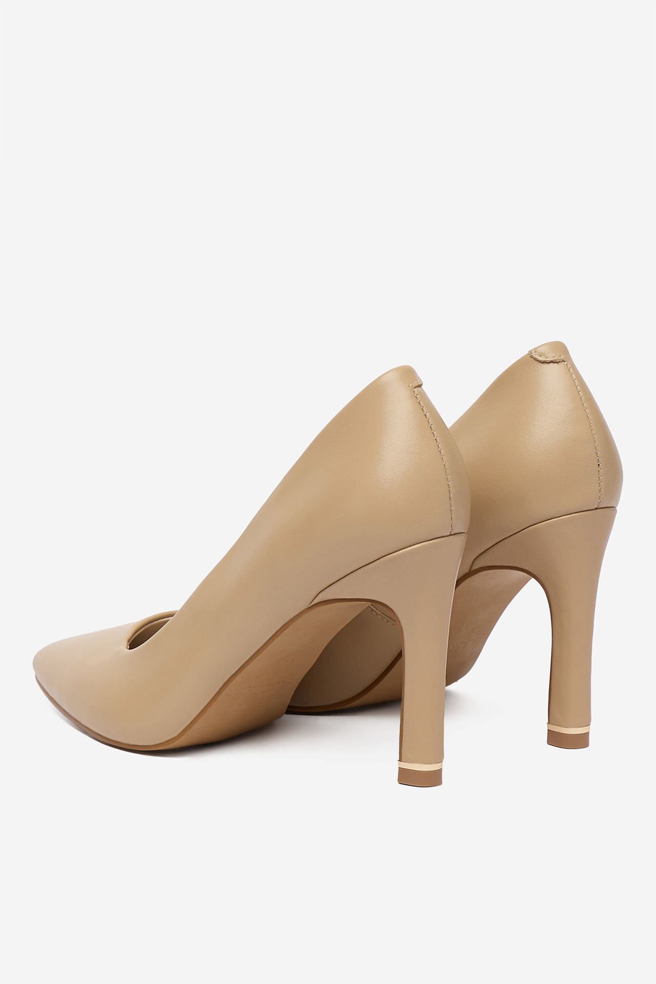 Lodičky na podpatku Tmavě béžová