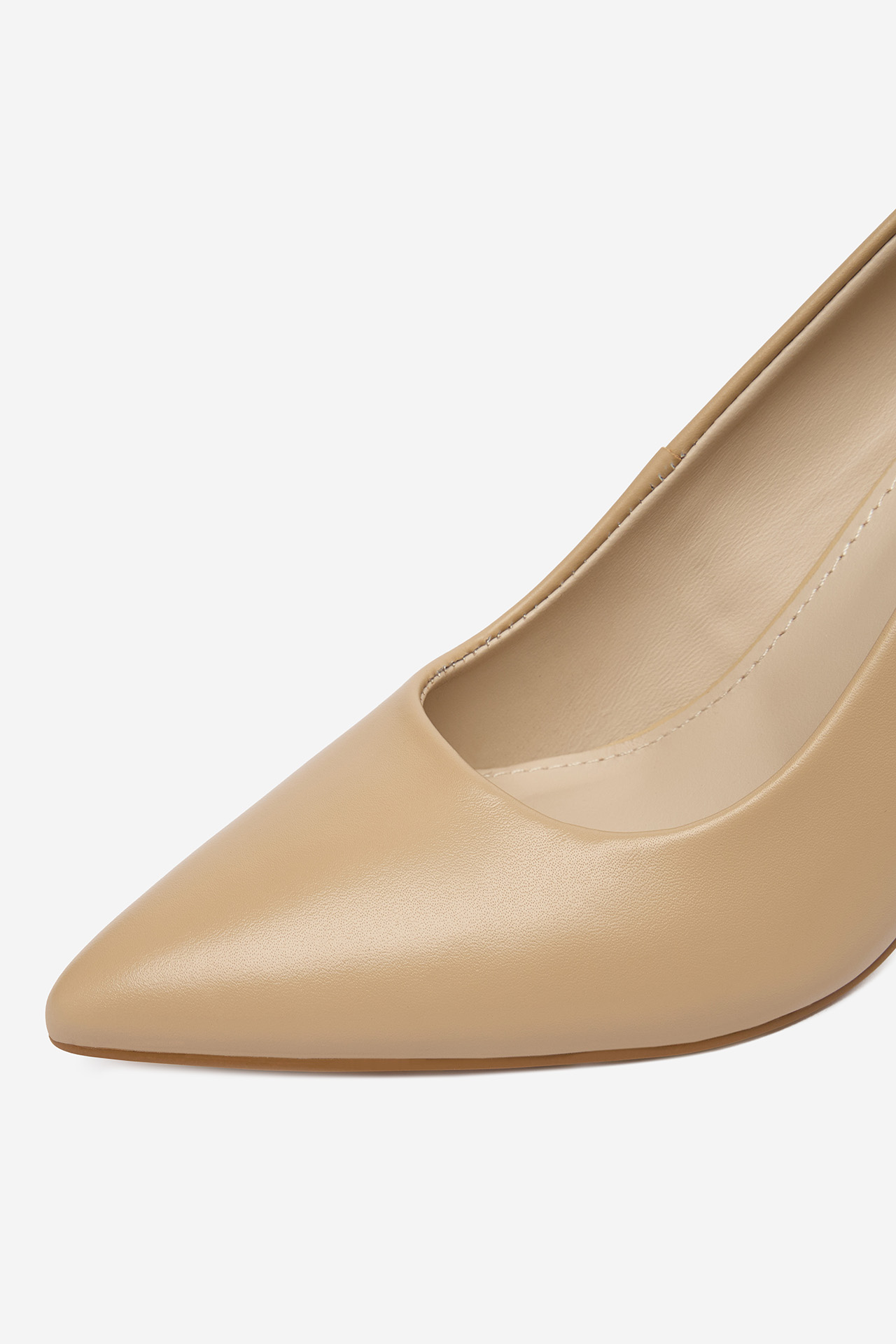 Lodičky na podpatku Tmavě béžová