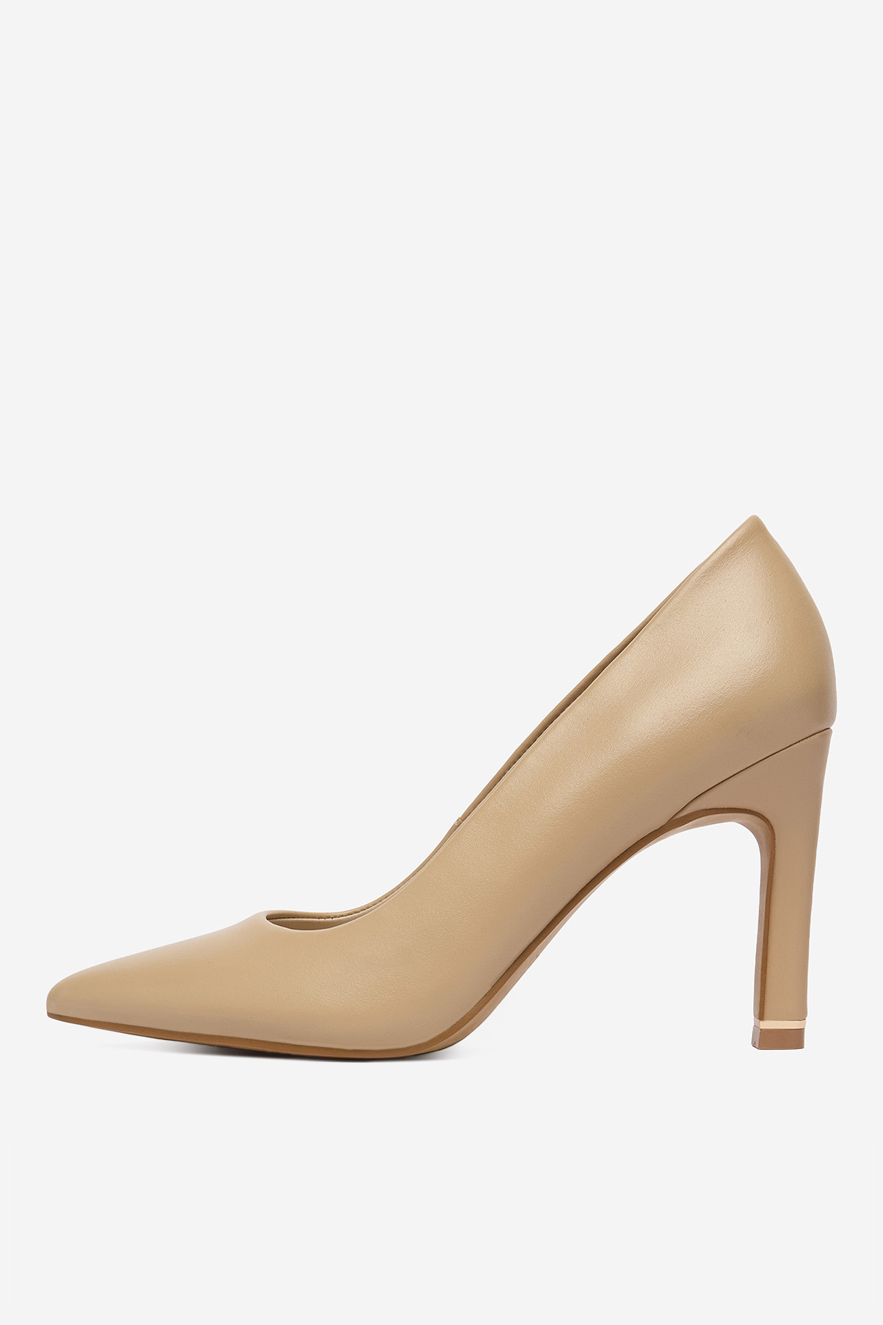 Lodičky na podpatku Tmavě béžová