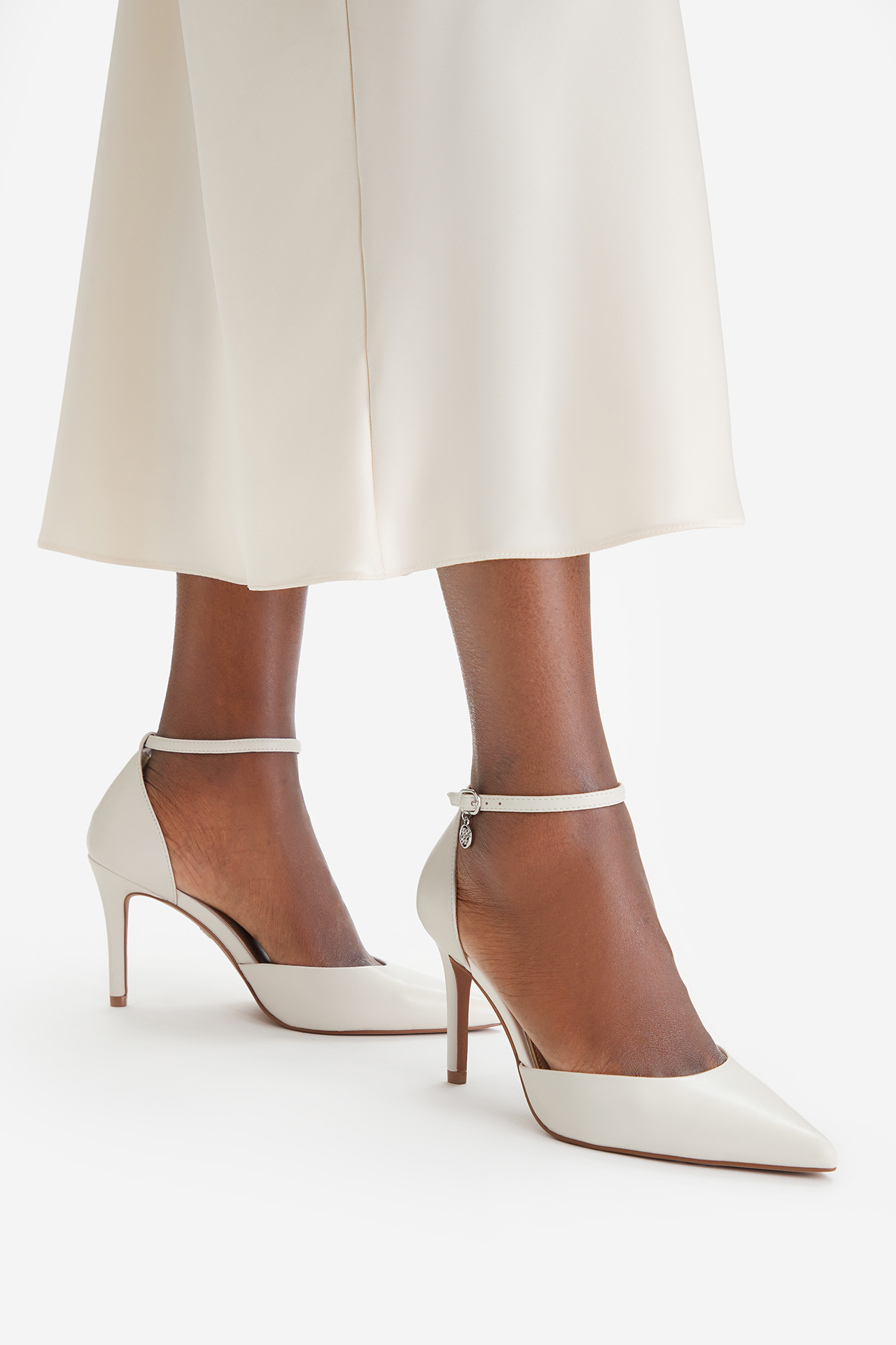 Lodičky na podpatku Bílá