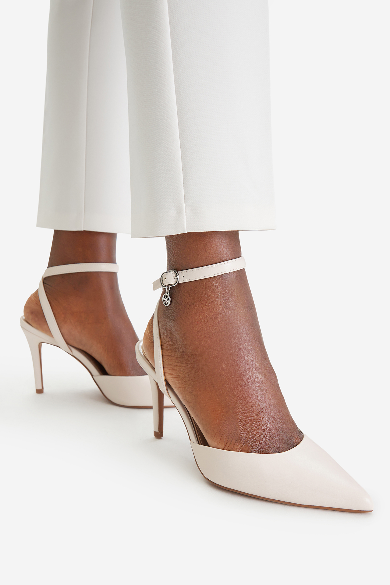 Lodičky na podpatku Bílá