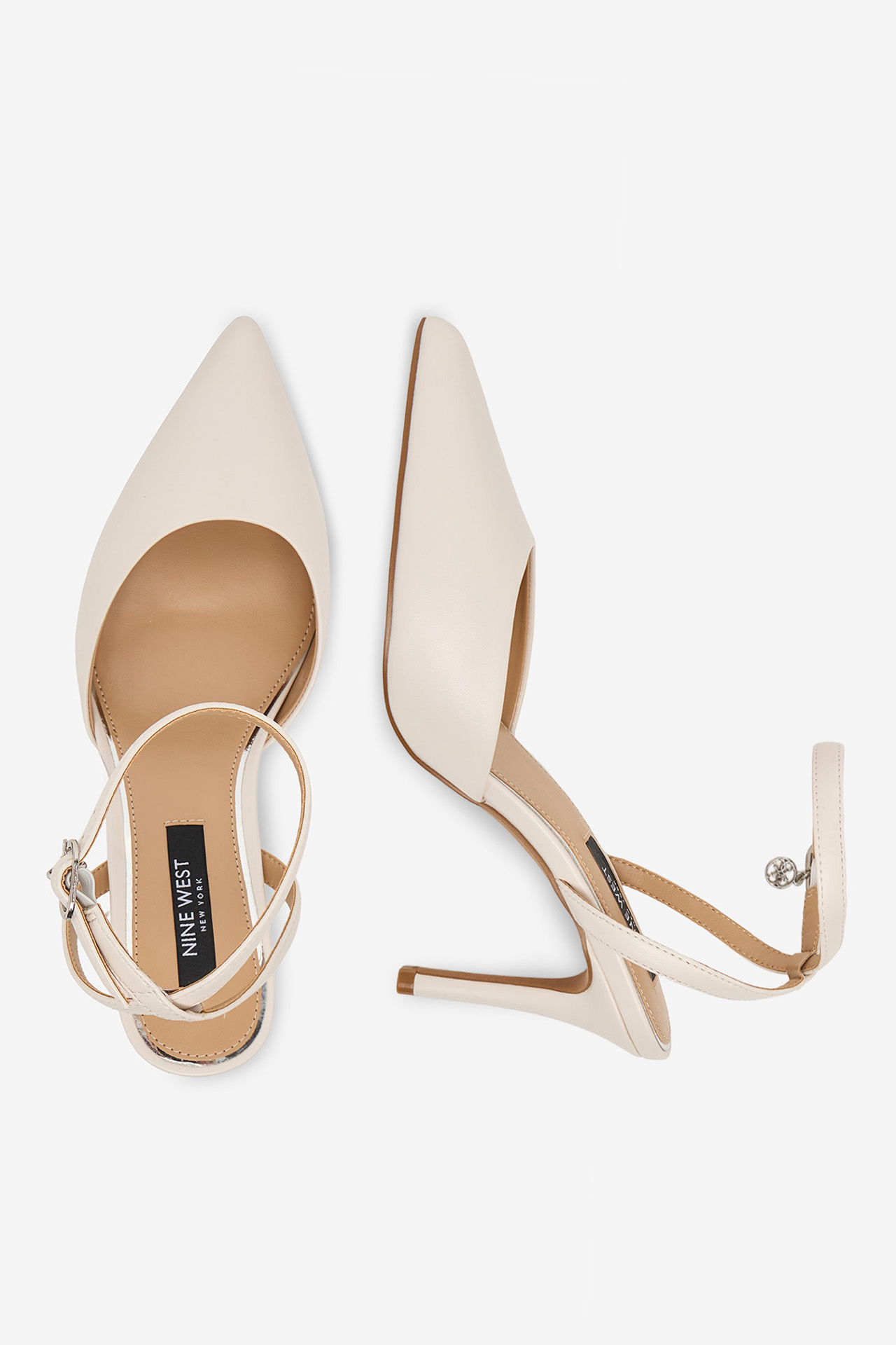 Lodičky na podpatku Bílá