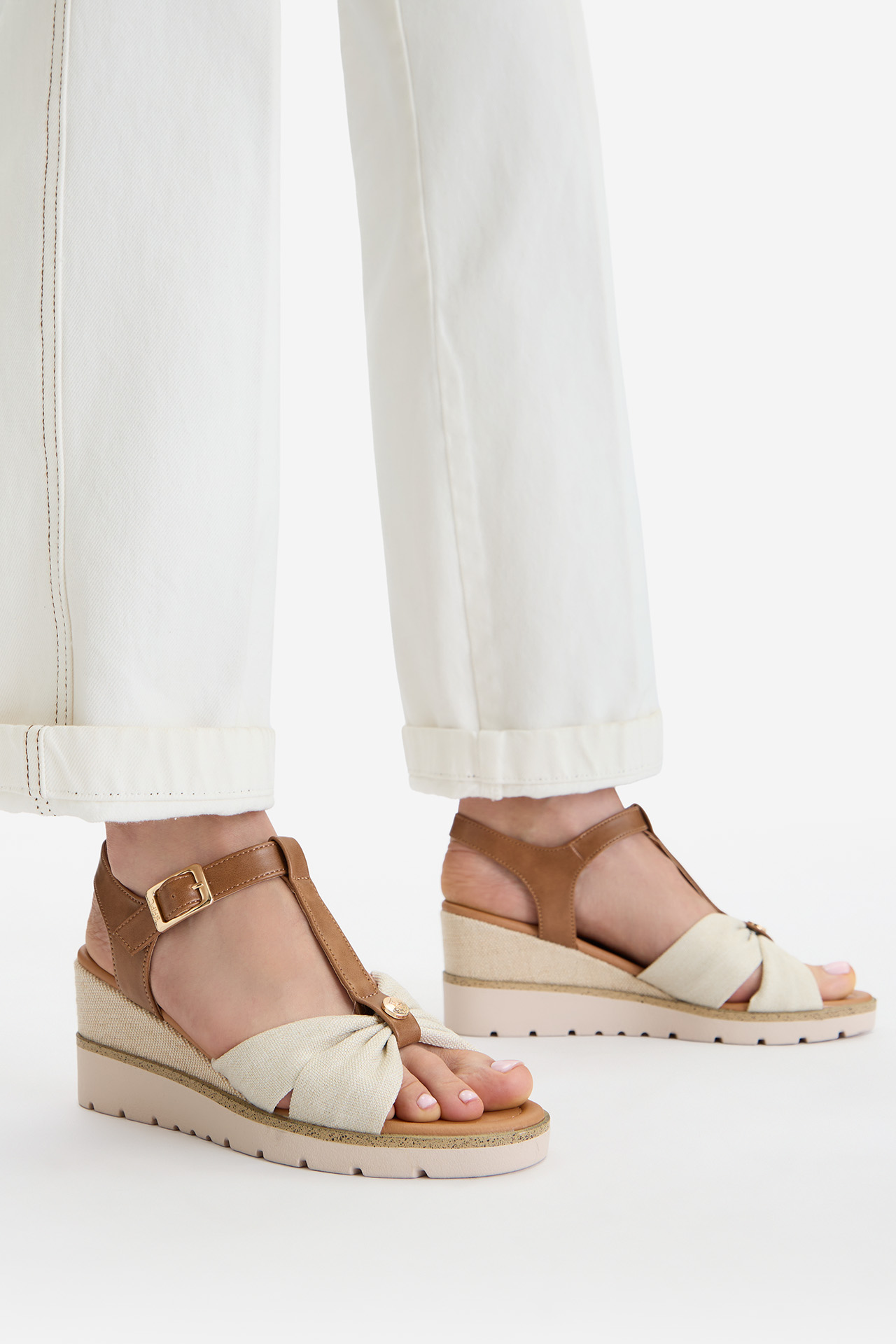 Sandály Světle béžová