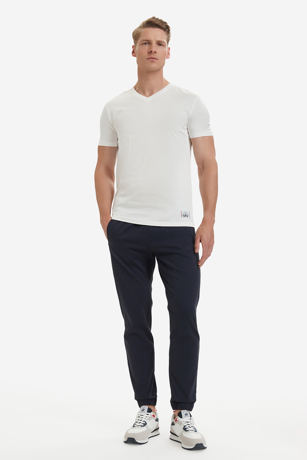 T-shirt BEVERLY HILLS POLO CLUB W126-BHMTS-1019-01X Biały