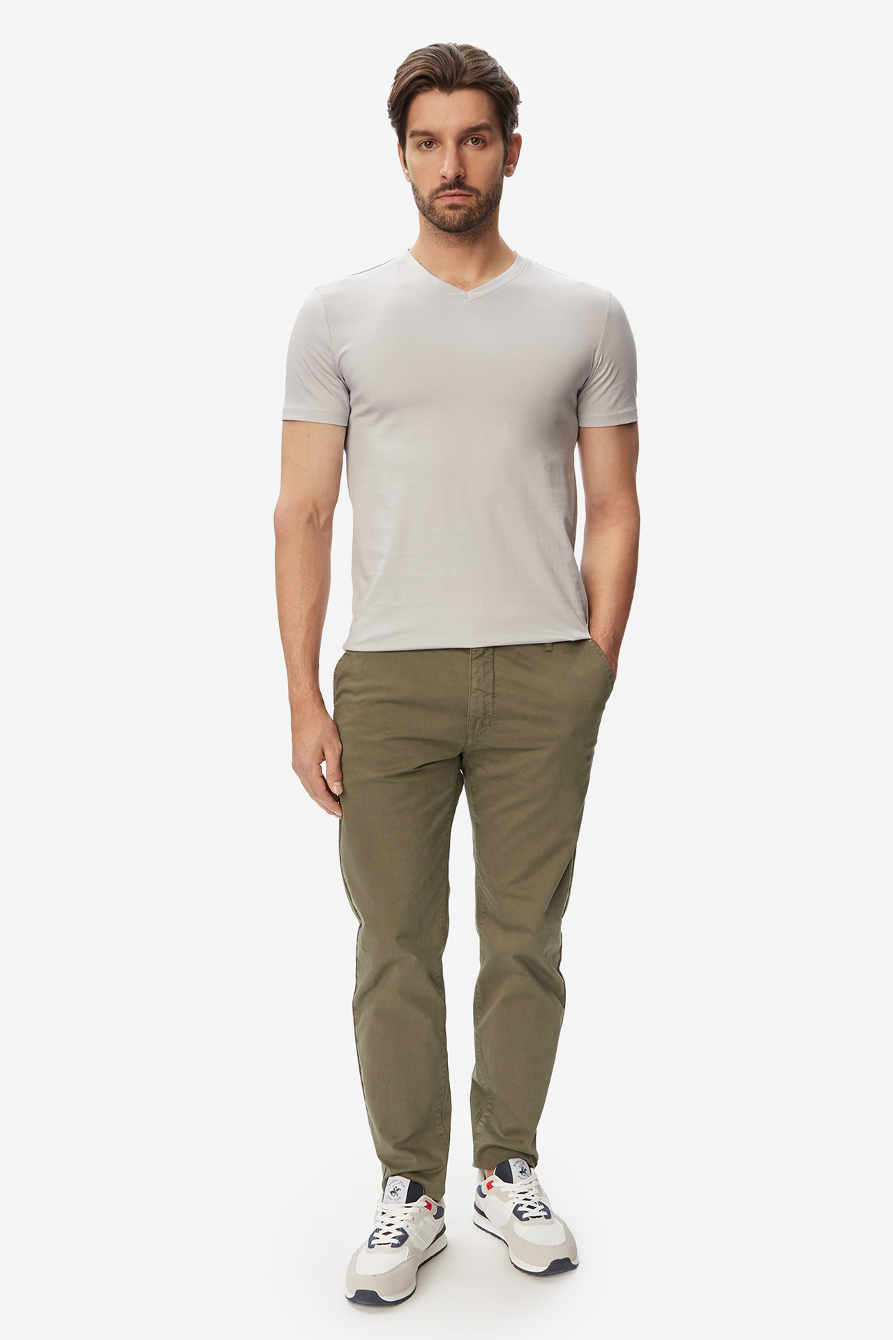T-shirt BEVERLY HILLS POLO CLUB W126-BHMTS-1019-40X Szary