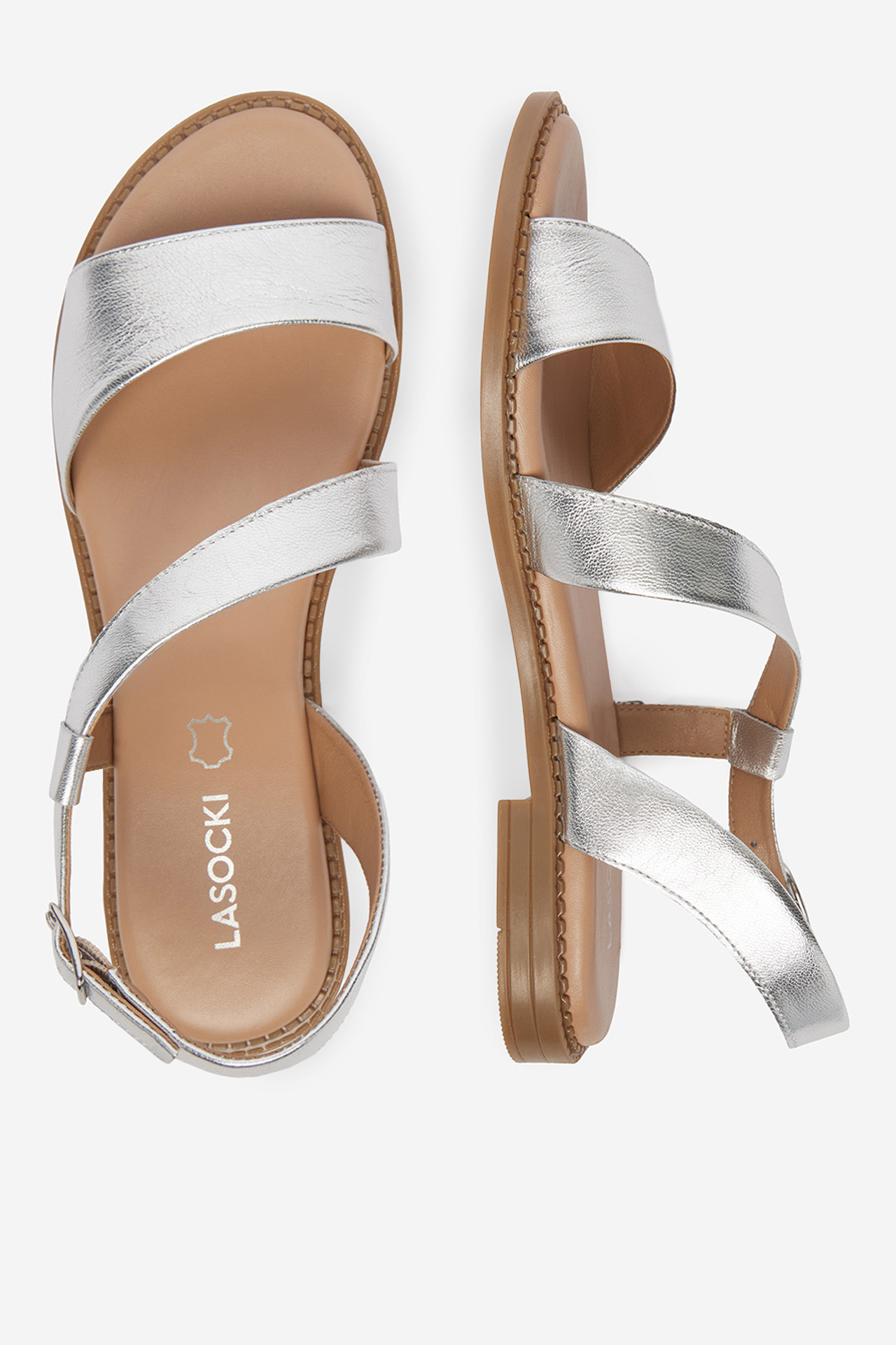 Sandály Stříbrná