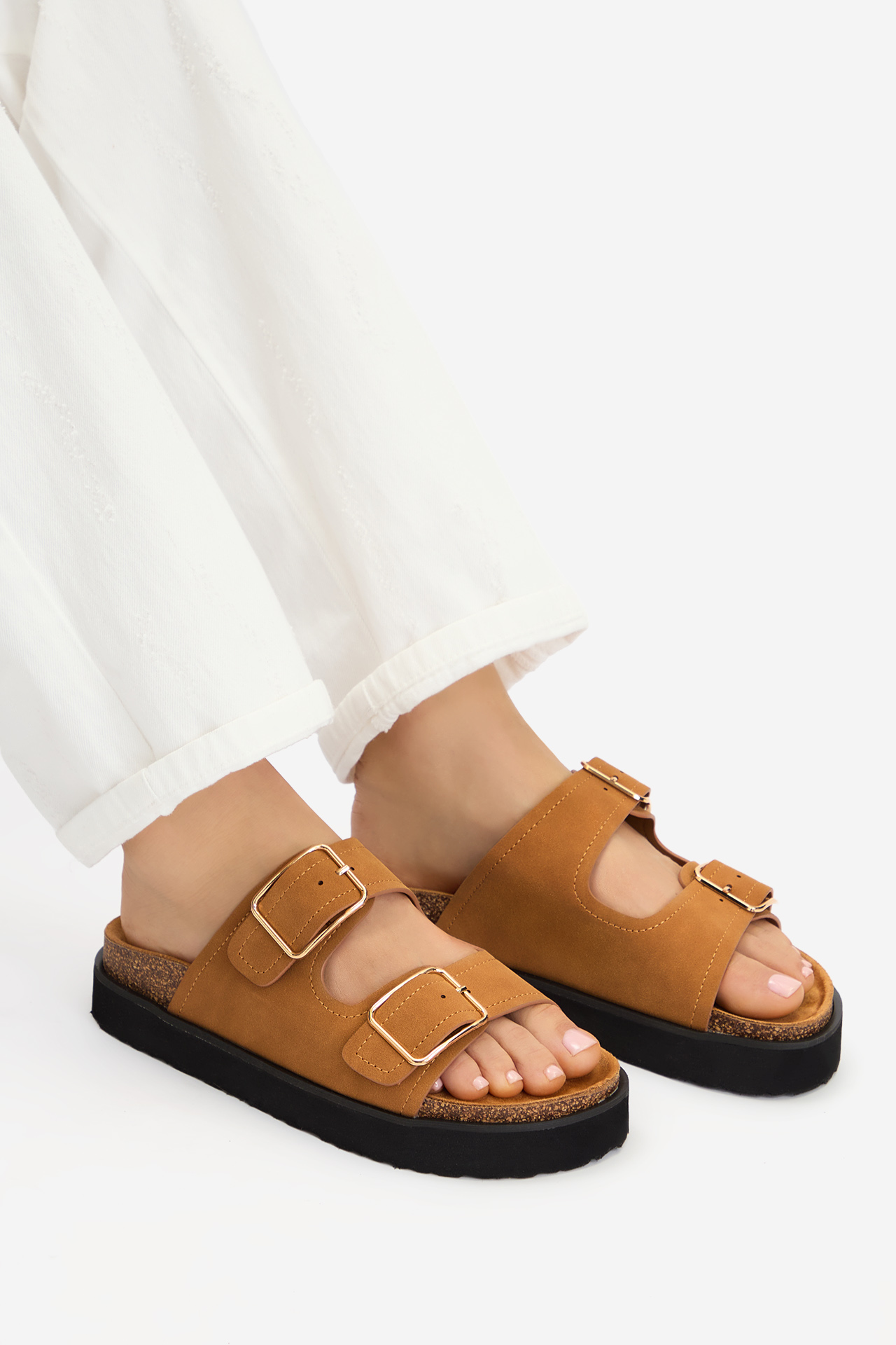 Šľapky Svetlo hnedá